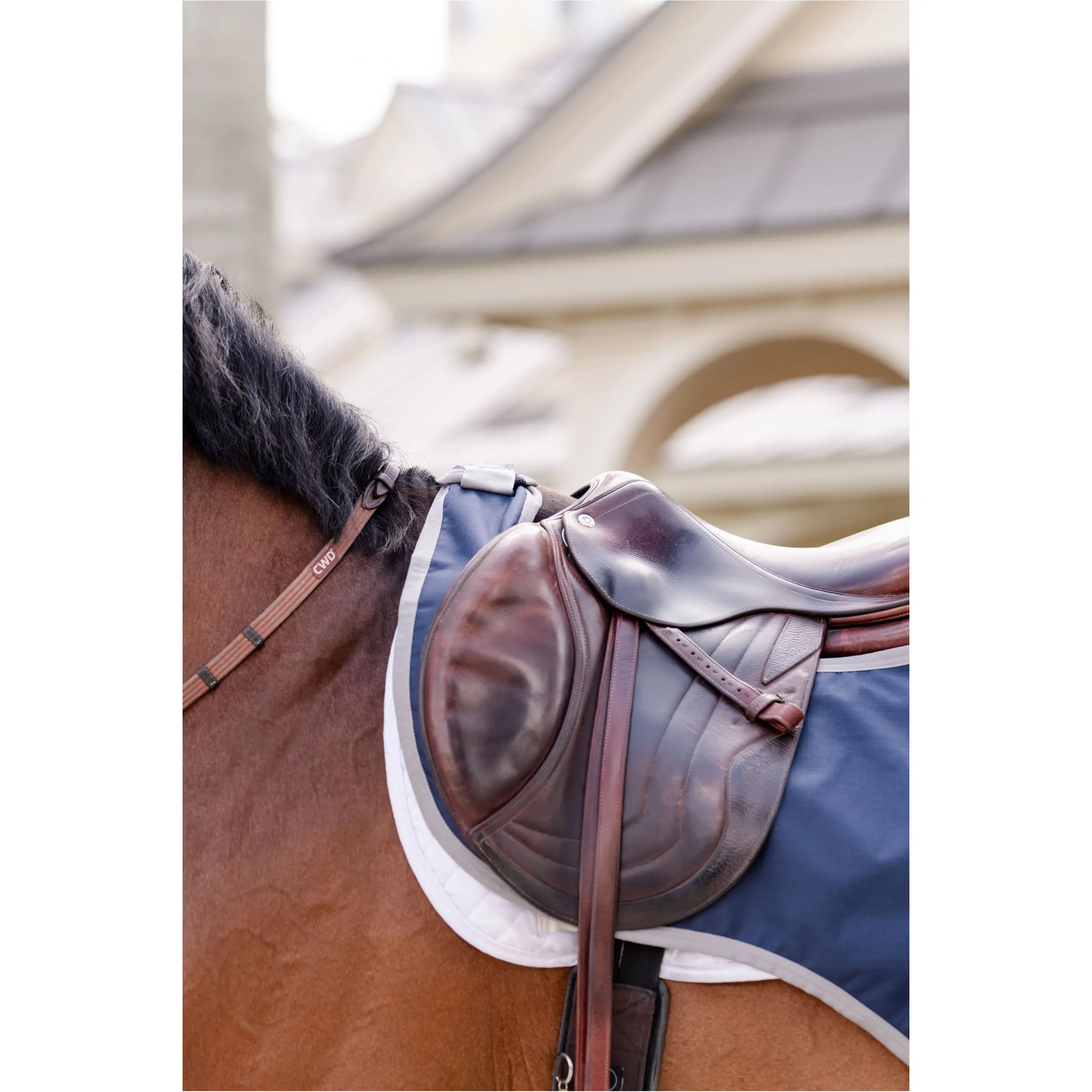 Ausreitdecke 600D AMIGO Ripstop navy/titanium grey