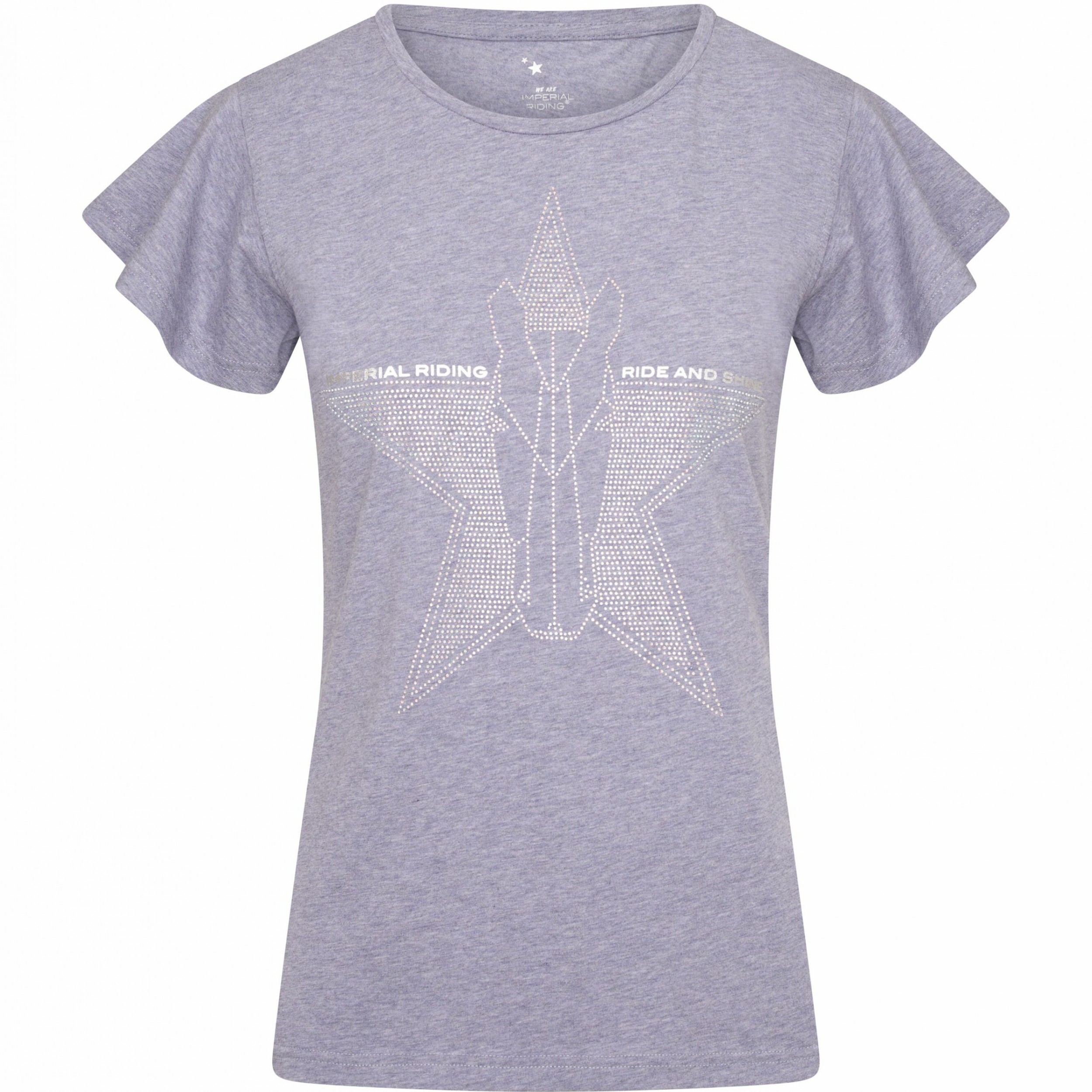 Damen T-Shirt IRHBelle Star grau heather
