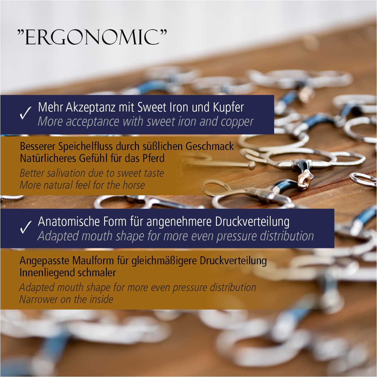 Olivenkopfgebiss einfach gebrochen ERGONOMIC 14mm