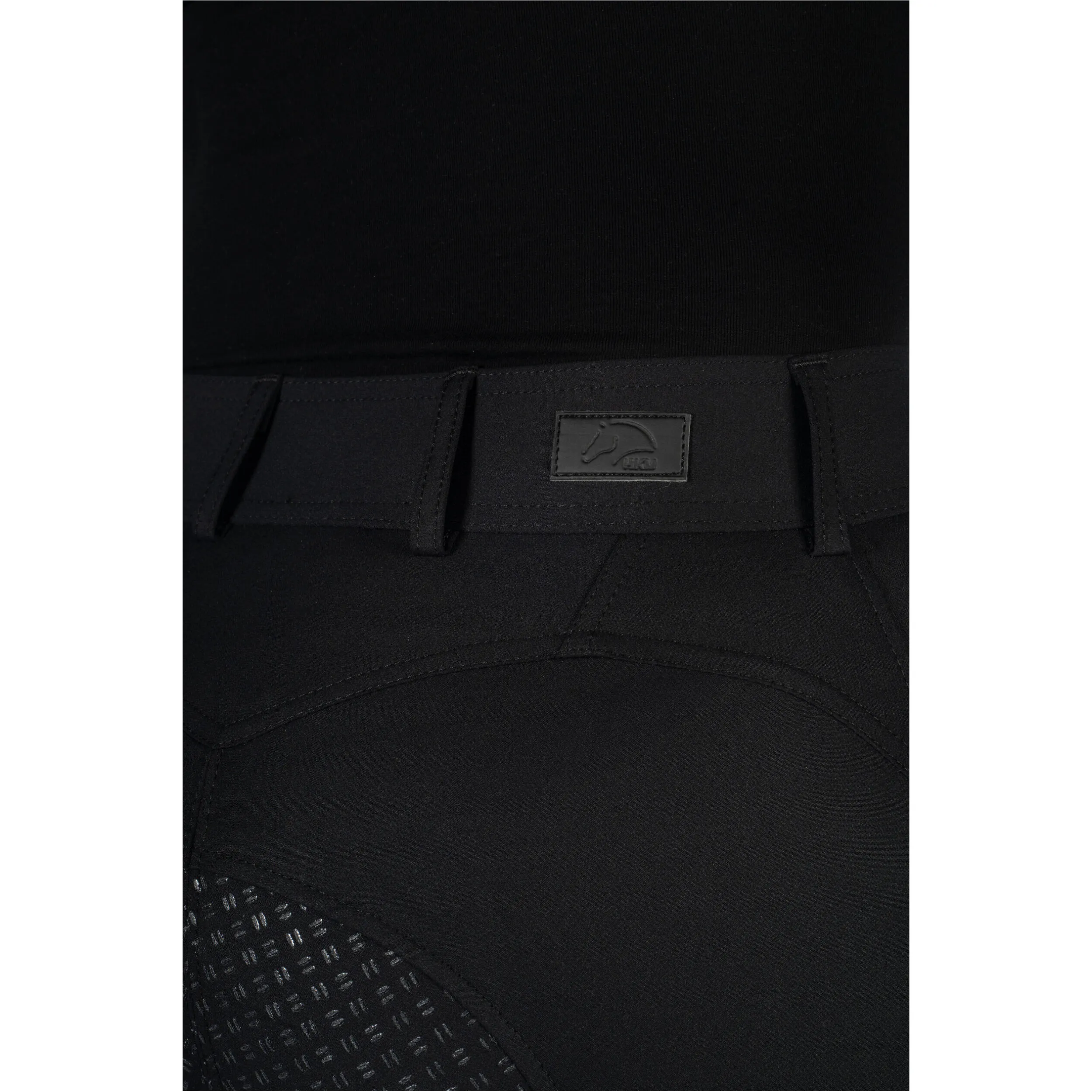 Kinder Reithose Silikon Vollbesatz ARI MID RISE schwarz