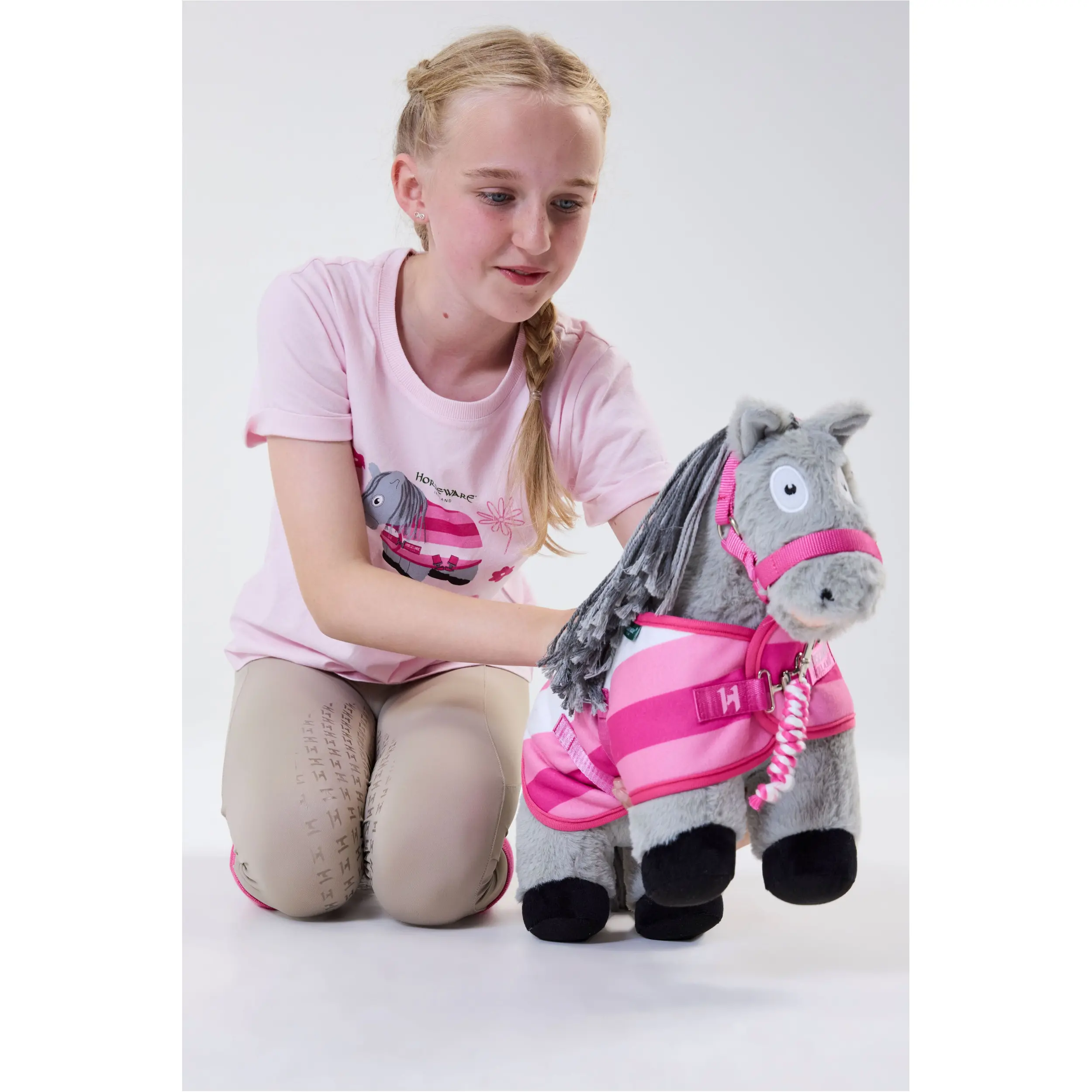 Spielzeugset Halfter mit Führstrick CRAFT PONIES witney pink