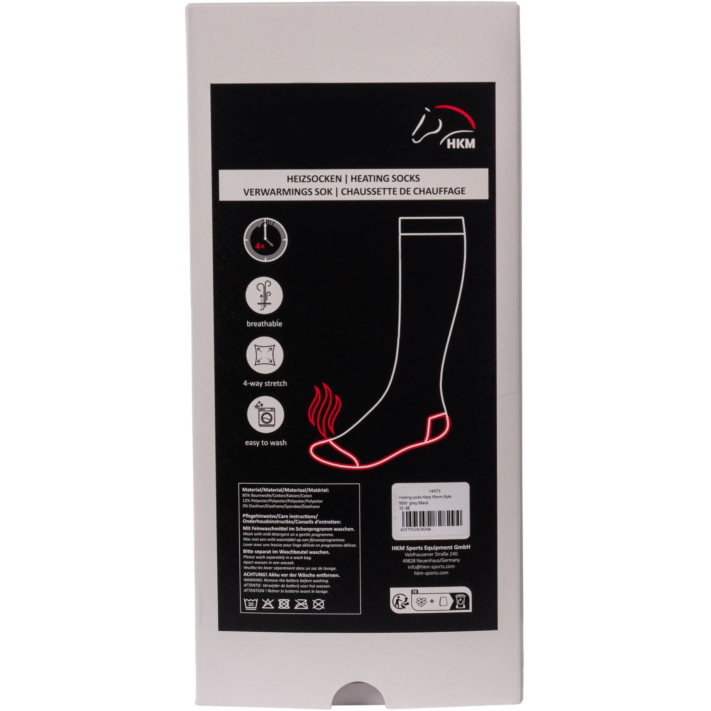 Winter Heizsocken KEEP WARM STYLE grau/schwarz