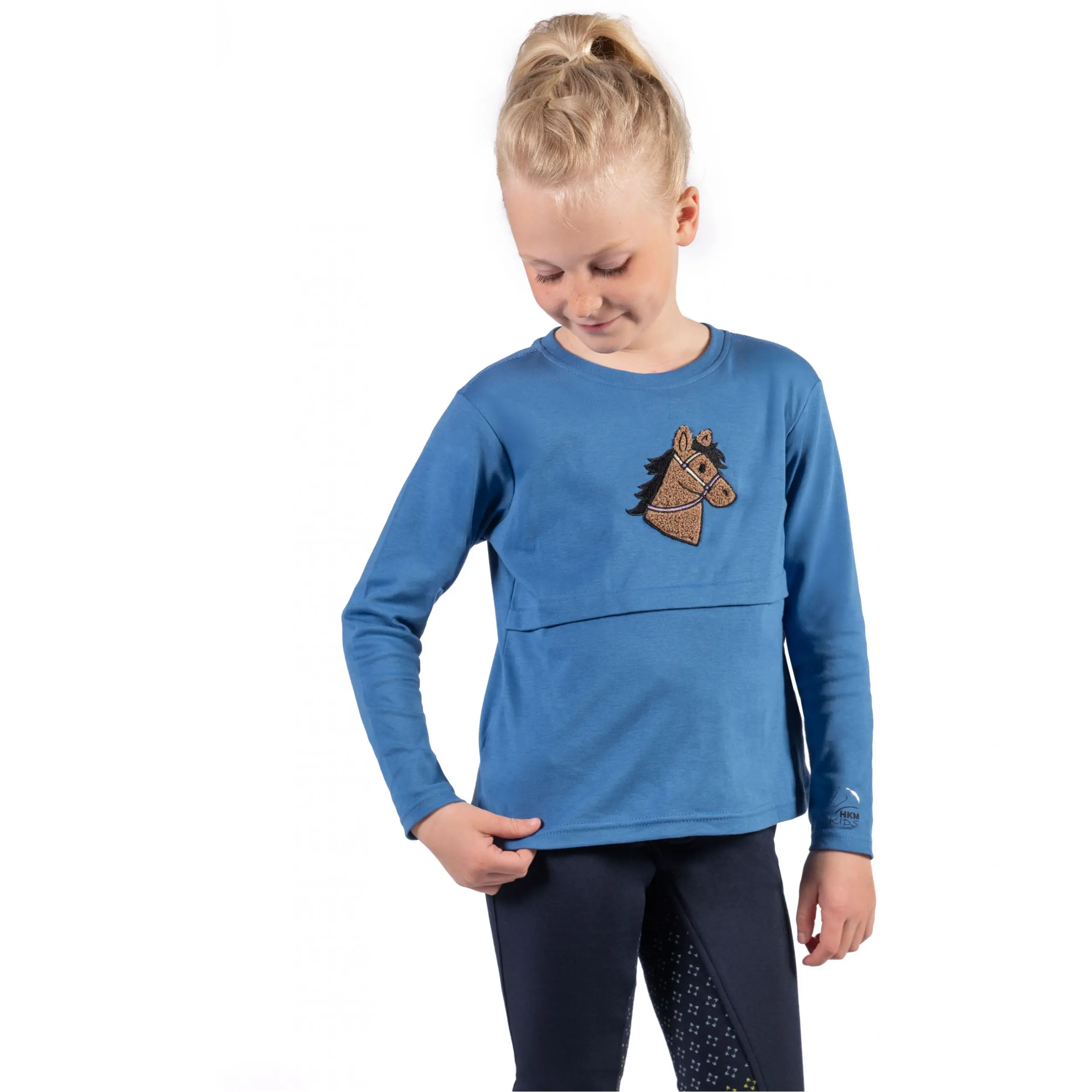 Kinder Langarmshirt MIA blau