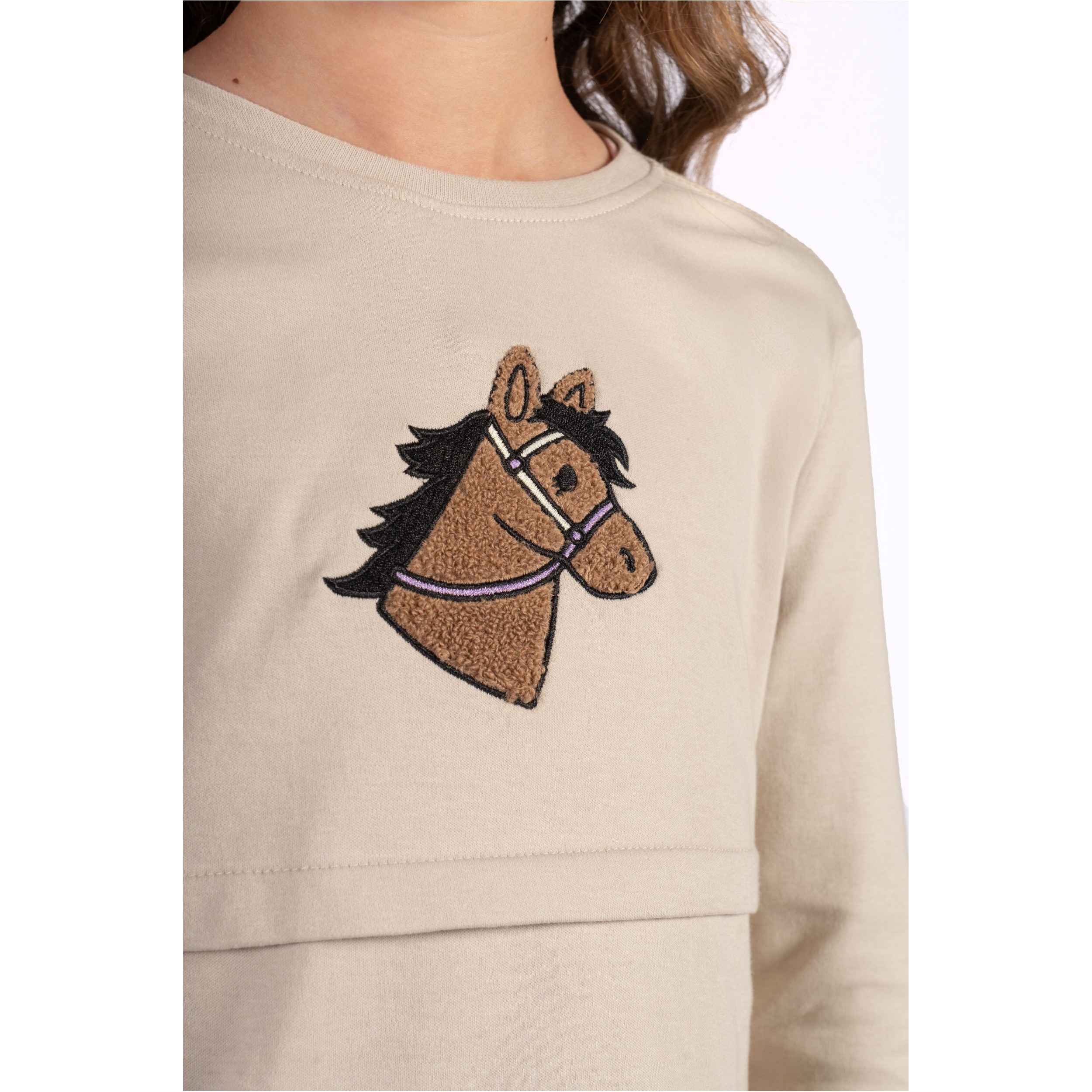 Kinder Langarmshirt MIA beige