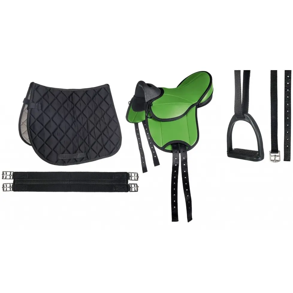 Shettysattel-Set BEGINNER grün 12"