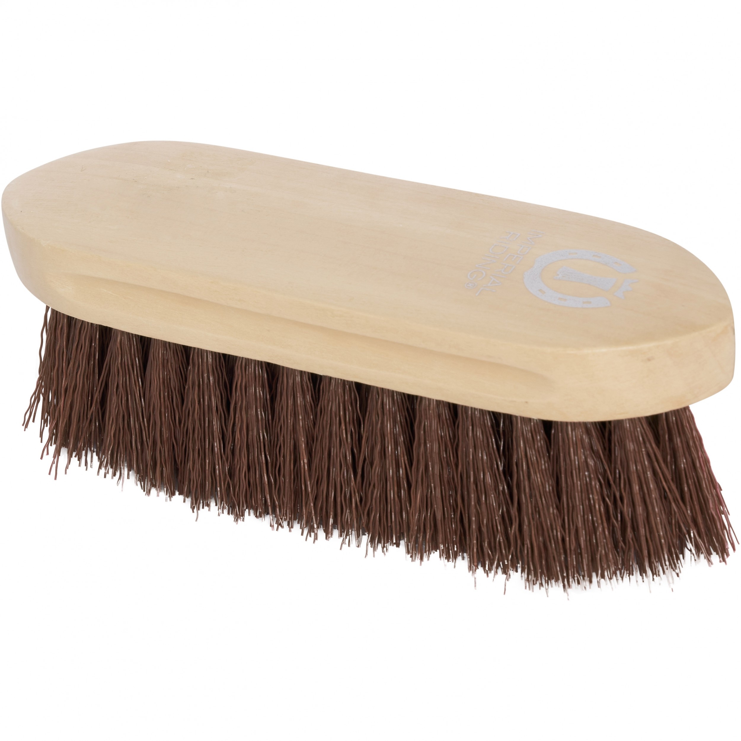 Wurzelbürste hart Nylon mit Holzrücken IRH walnut