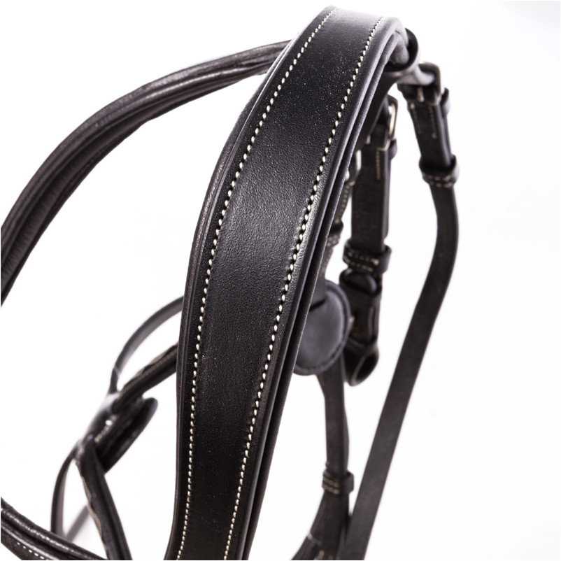 Trensenzaum mit mexikanischem Reithalfter DIANDRO schwarz