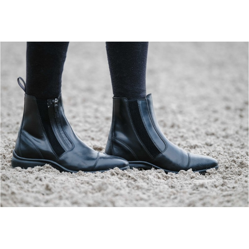 Reitstiefeletten mit Reißverschluss SPORTY Echtleder schwarz
