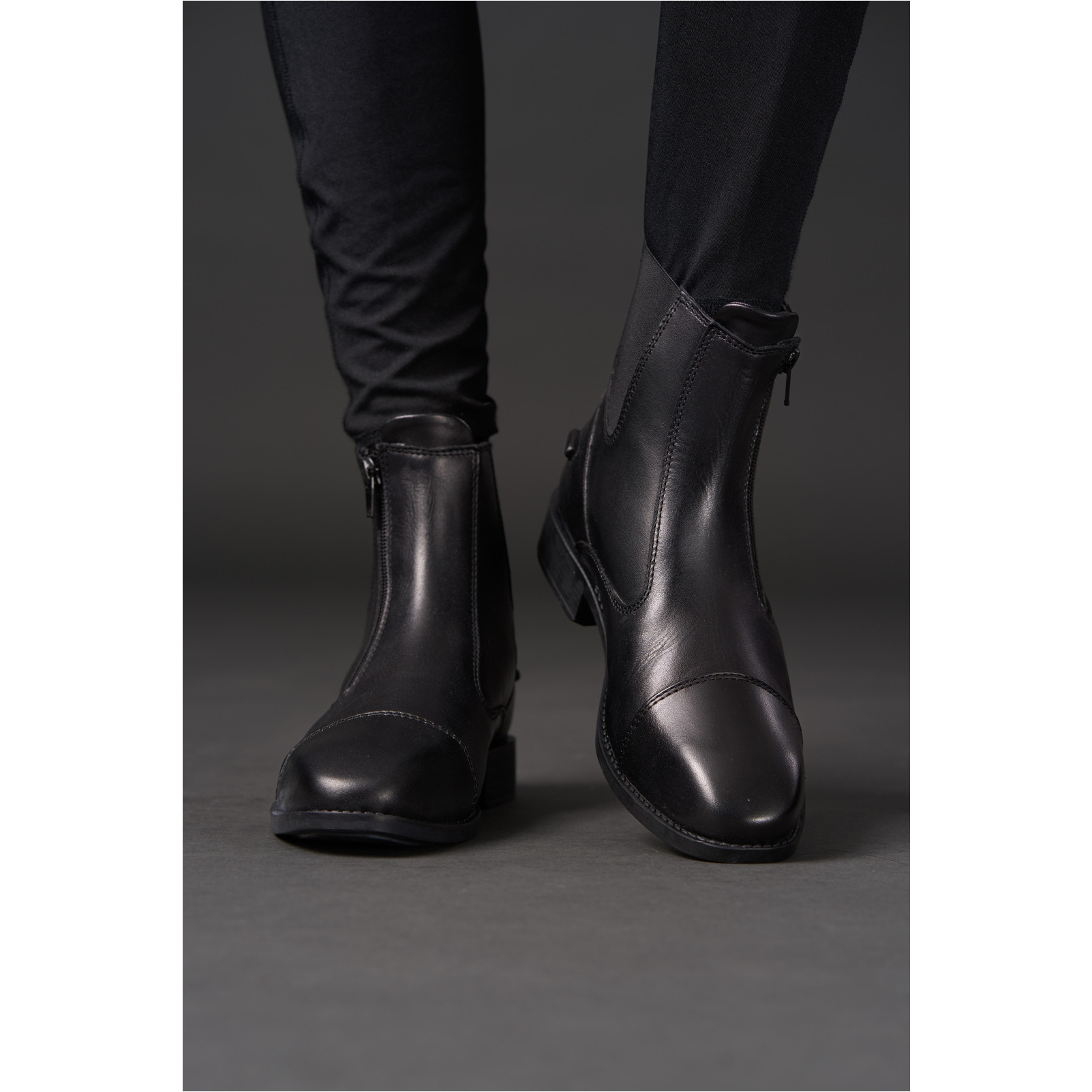 Reitstiefeletten Jodphur mit seitlichem Reißverschluss HUDSON Echtleder schwarz Reitstiefeletten Jodphur mit seitlichem Reißverschluss HUDSON Echtleder schwarz