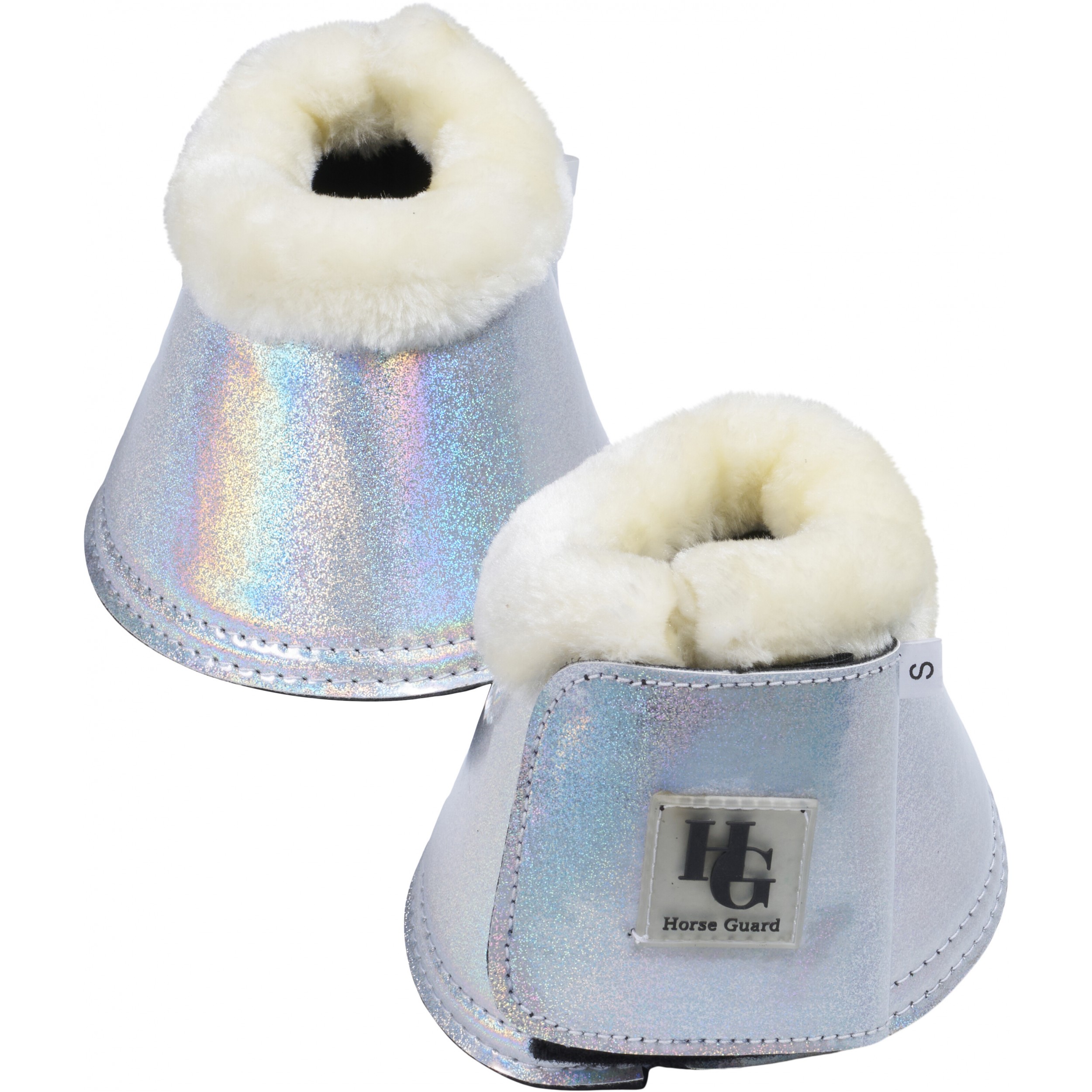 Hufglocken Glitter LULU silber