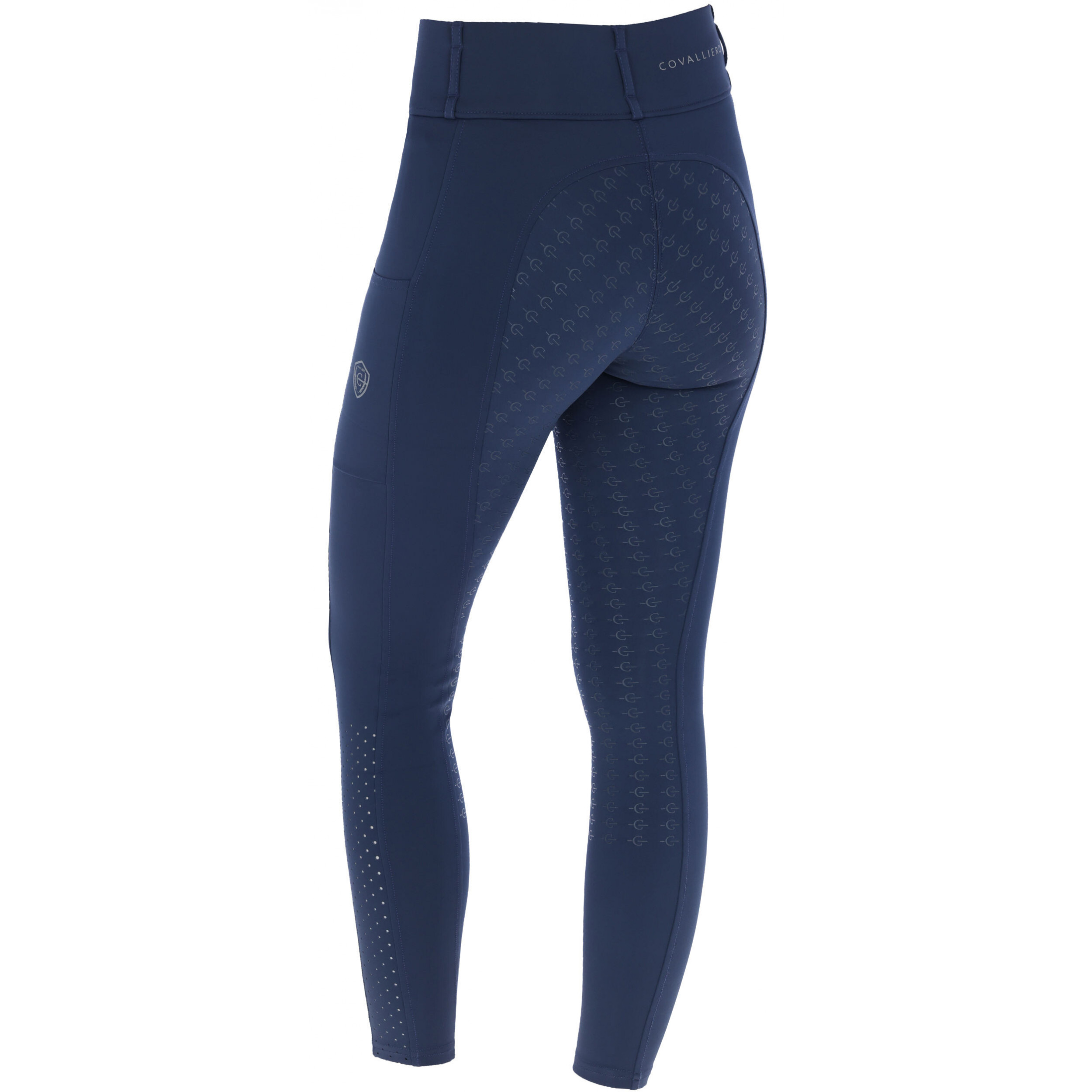 Damen Reitleggings Silikon Vollbesatz COMPRESSION F/S 2025 dark navy