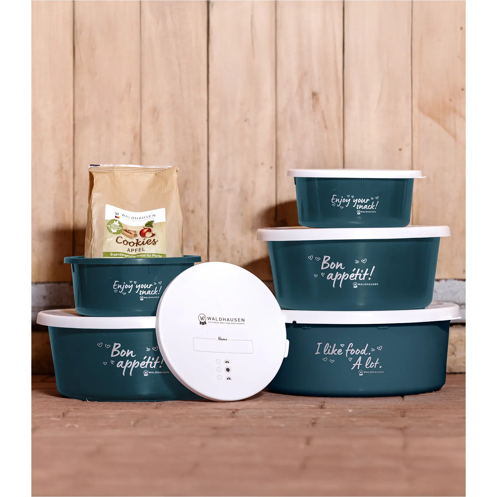 Leckerlischale mit Deckel petrolblau 2L Leckerlischale mit Deckel petrolblau 2L