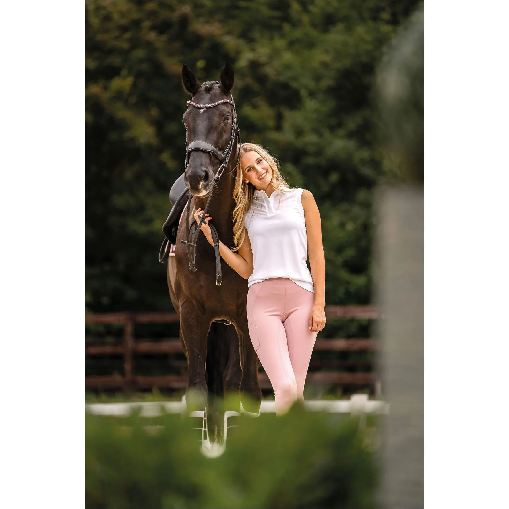 Damen Poloshirt ärmellos CATHERINE weiß