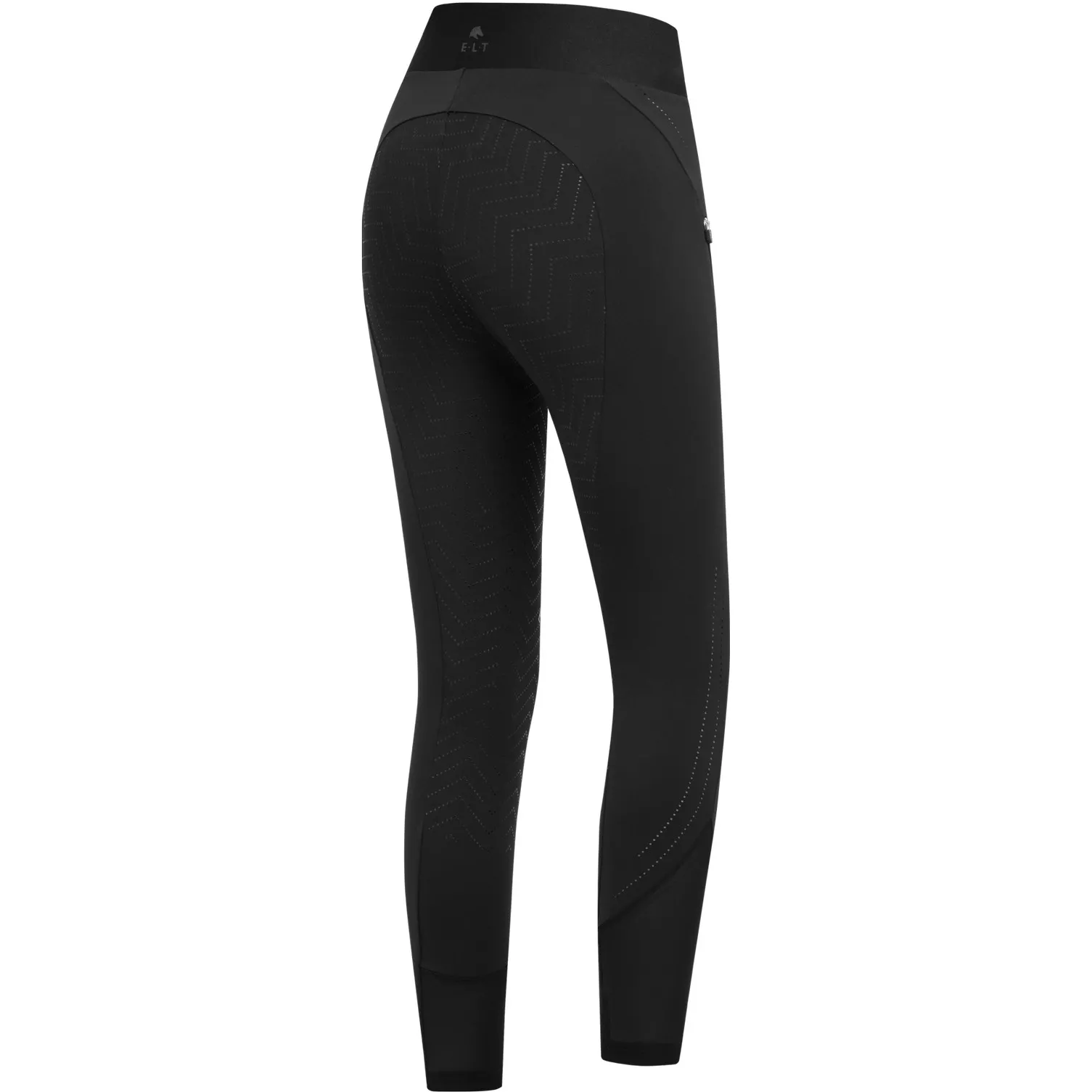 Sommer Kinder Reitleggings Silikon Vollbesatz PIA schwarz