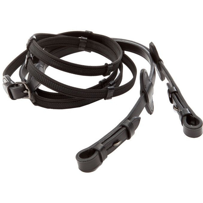 Trensenzaum mit schwedischen Reithalfter OCEAN schwarz