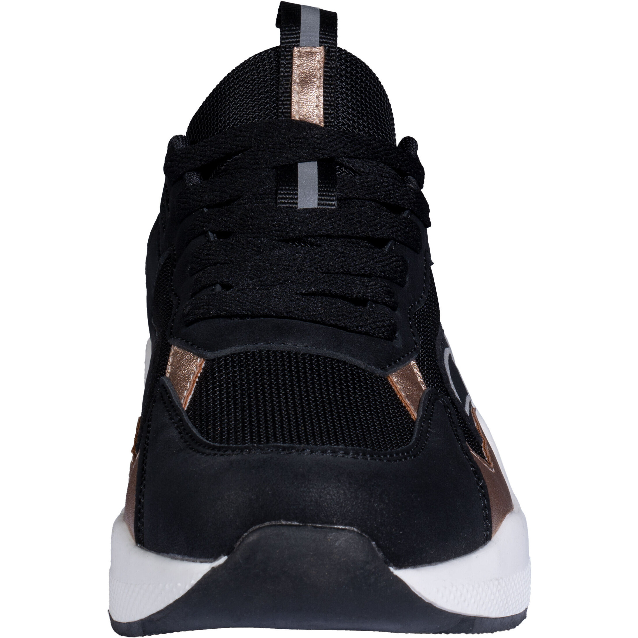 Damen Sneaker ROSEGOLD GLAMOUR STYLE schwarz