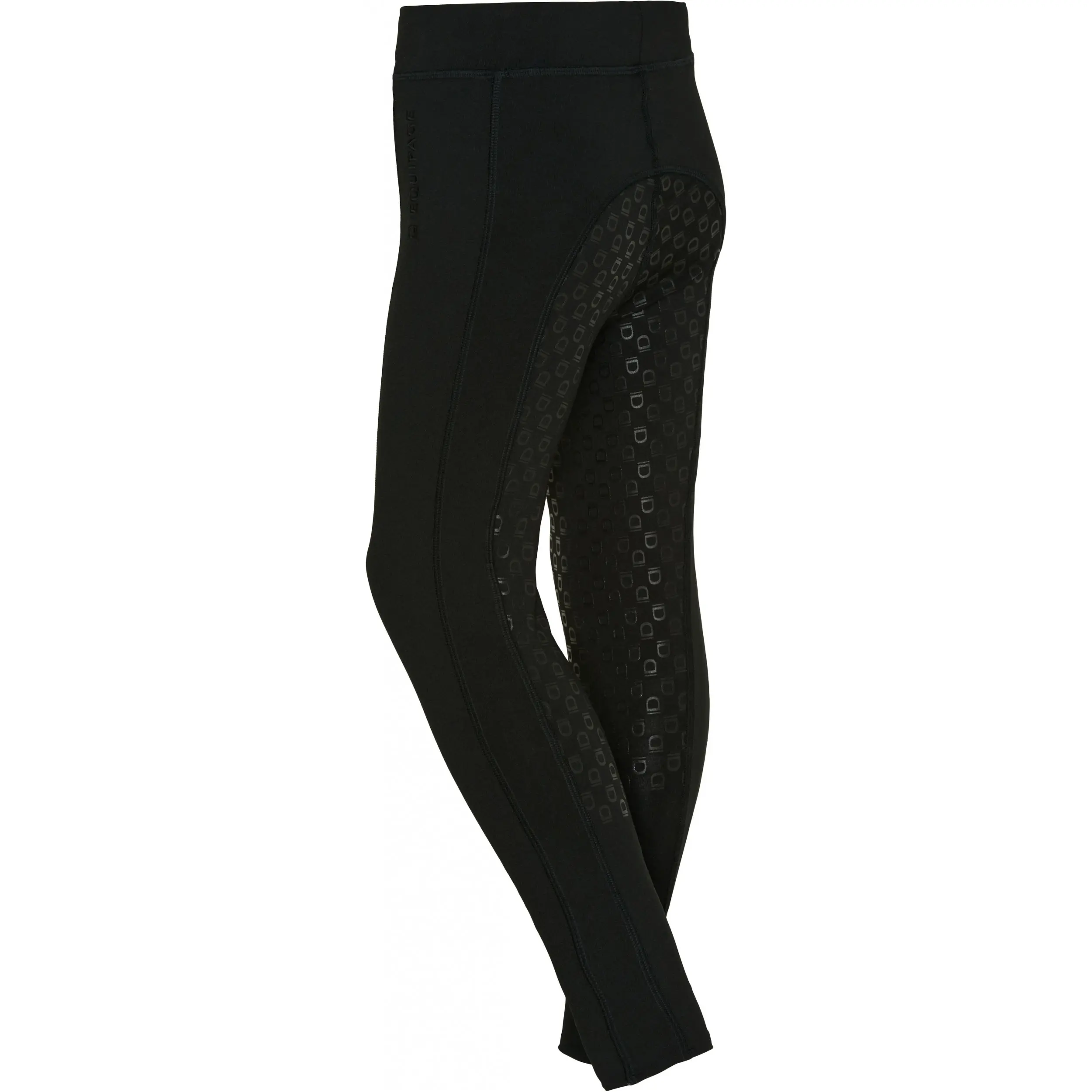 Kinder Reitleggings Silikon Vollbesatz MOLLY schwarz