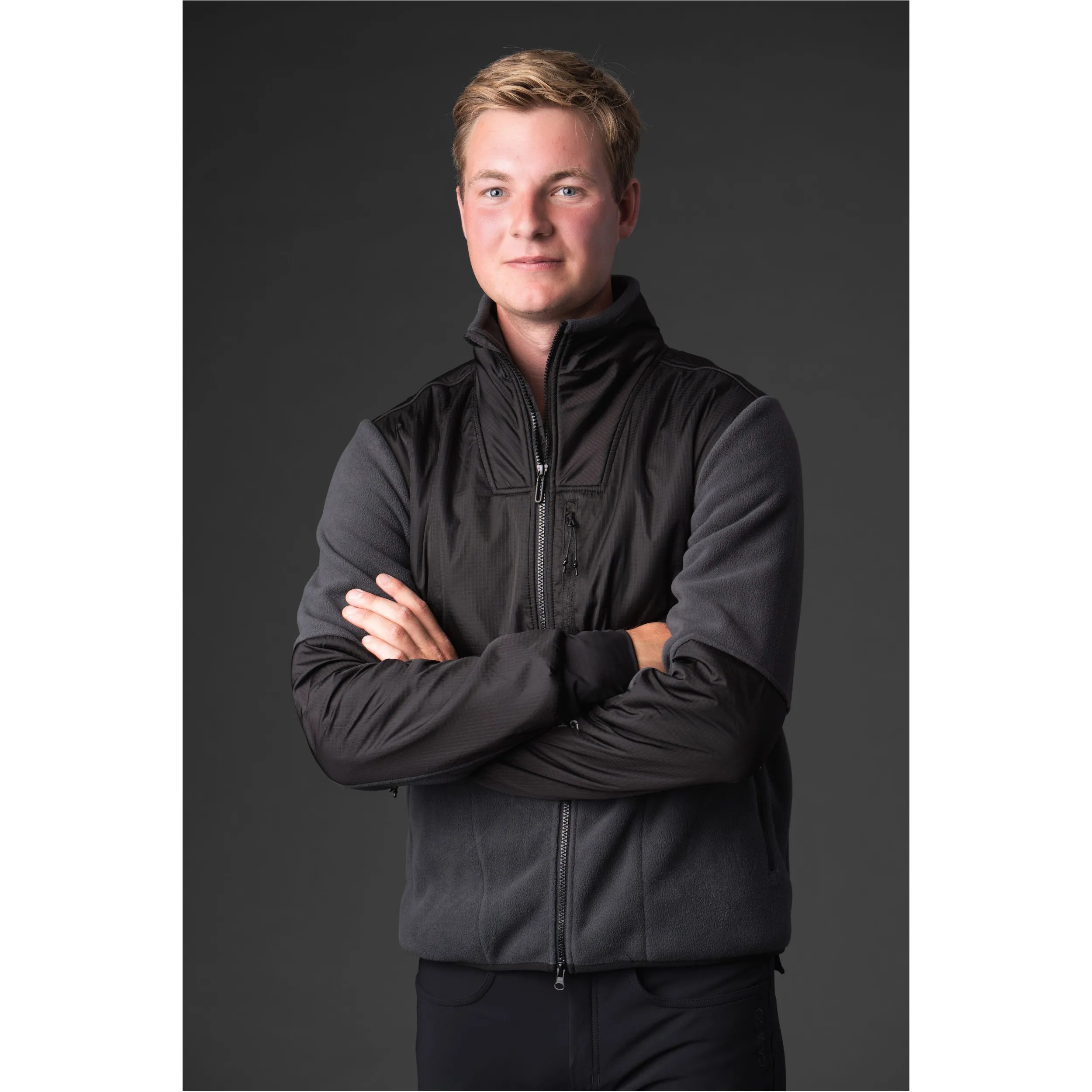 Herren Fleecereitjacke NEIL asphalt