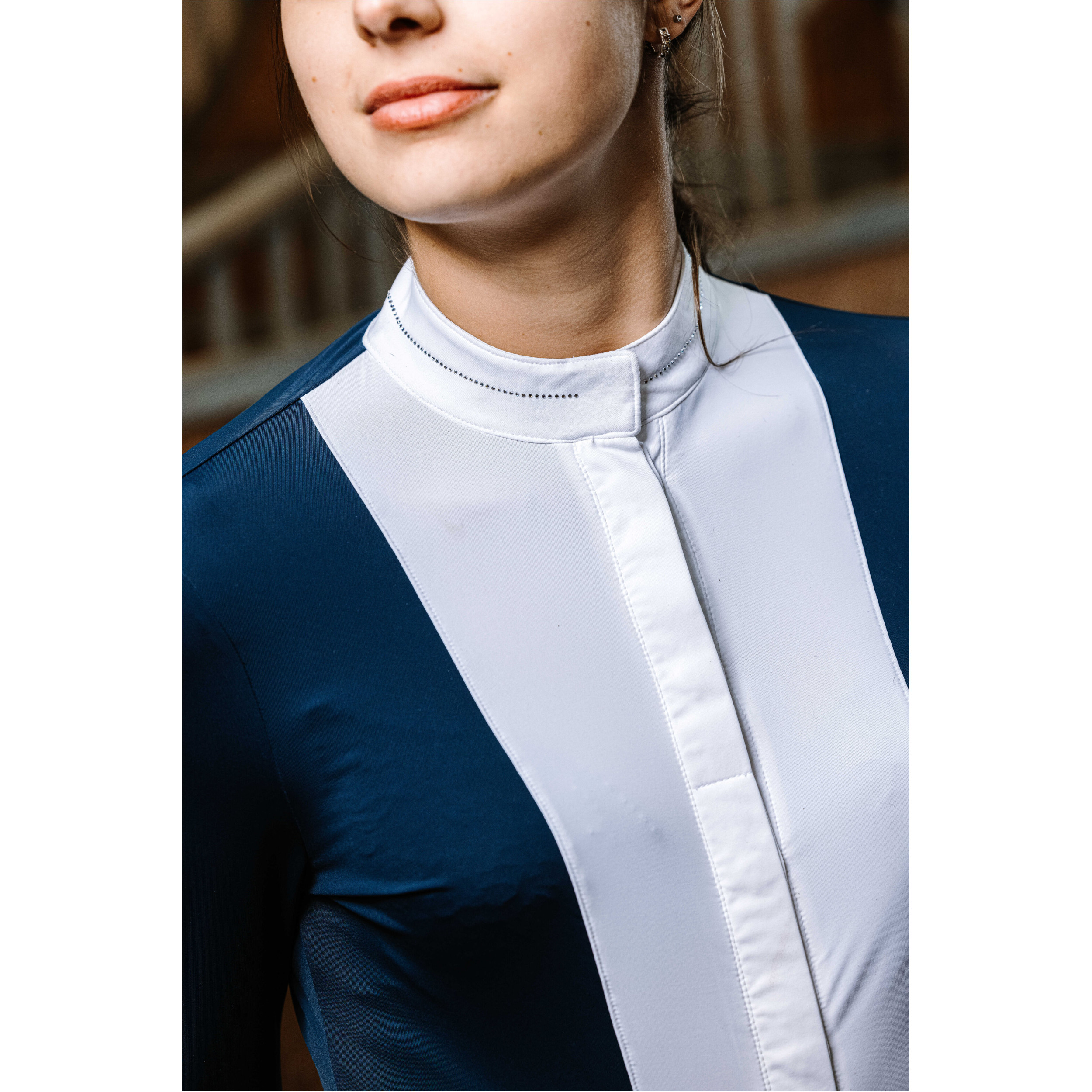 Damen Turnierbluse JULIA navy