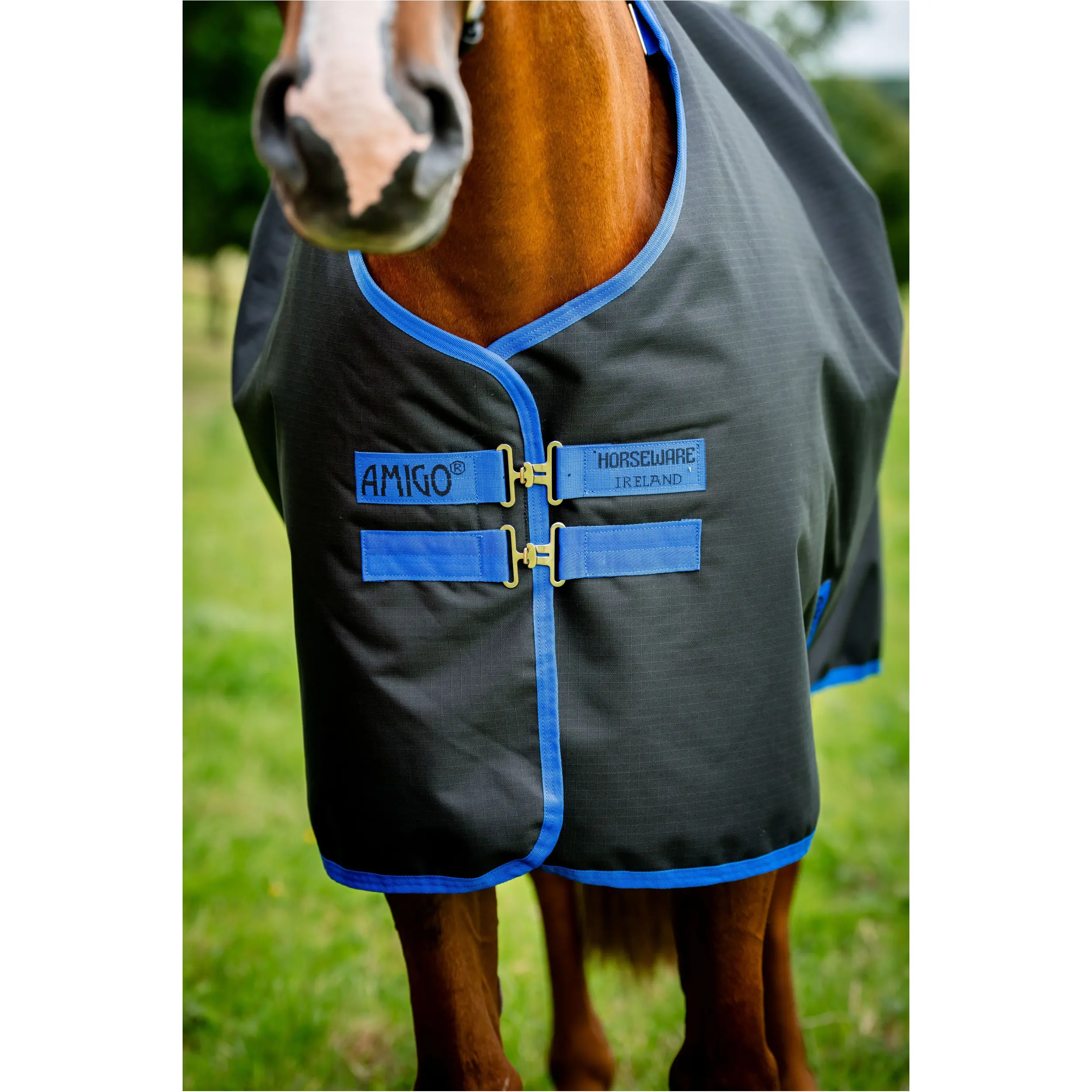 Outdoordecke Halsteil (abnehmbar) 100g Füllung 900D AMIGO Ripstop Plus Turnout black/classic blue