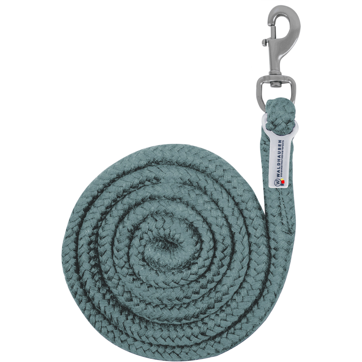 Führstrick mit Karabinerhaken PLUS piniengrün 200cm