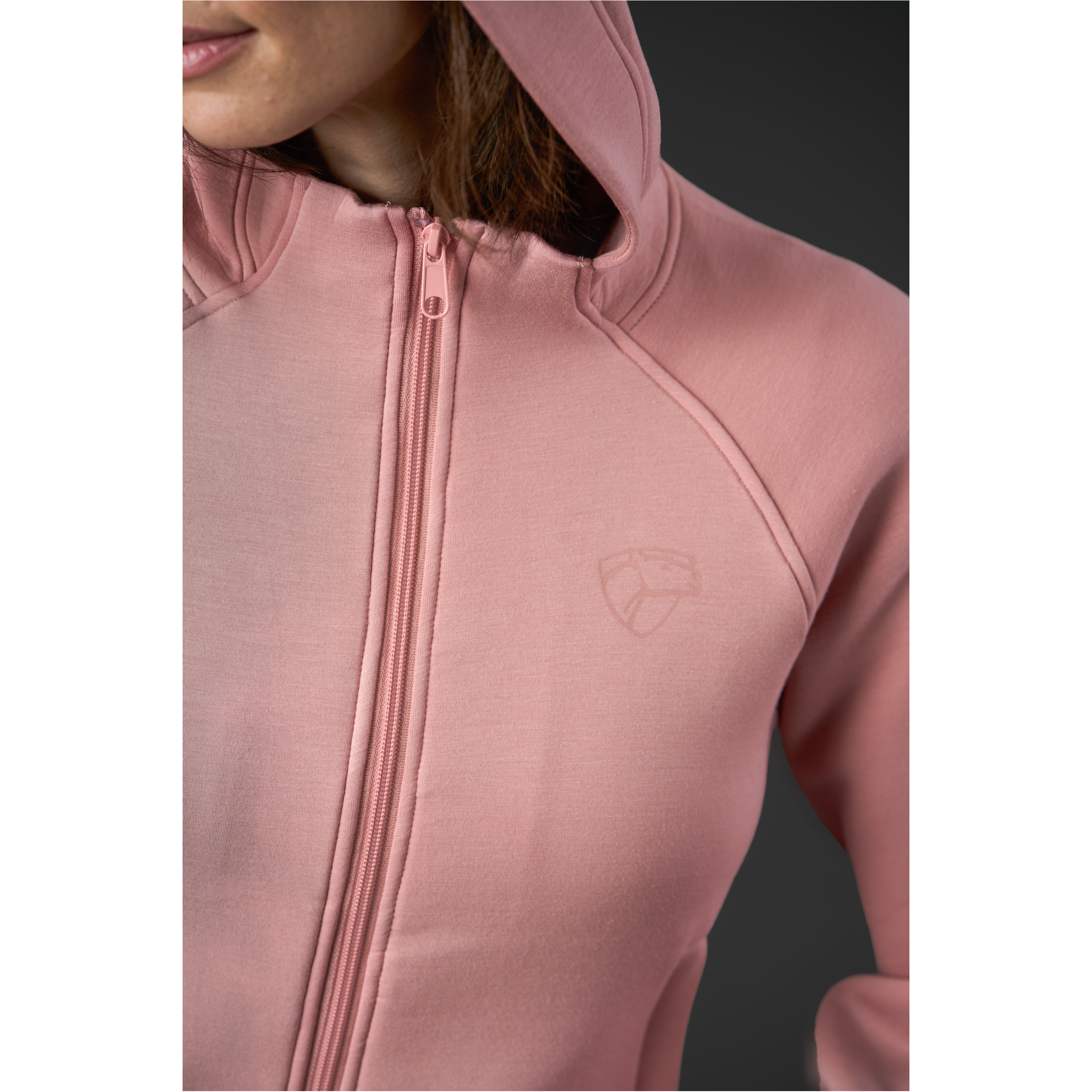 Damen Hoodie mit Reißverschluss AMARA burnished lilac