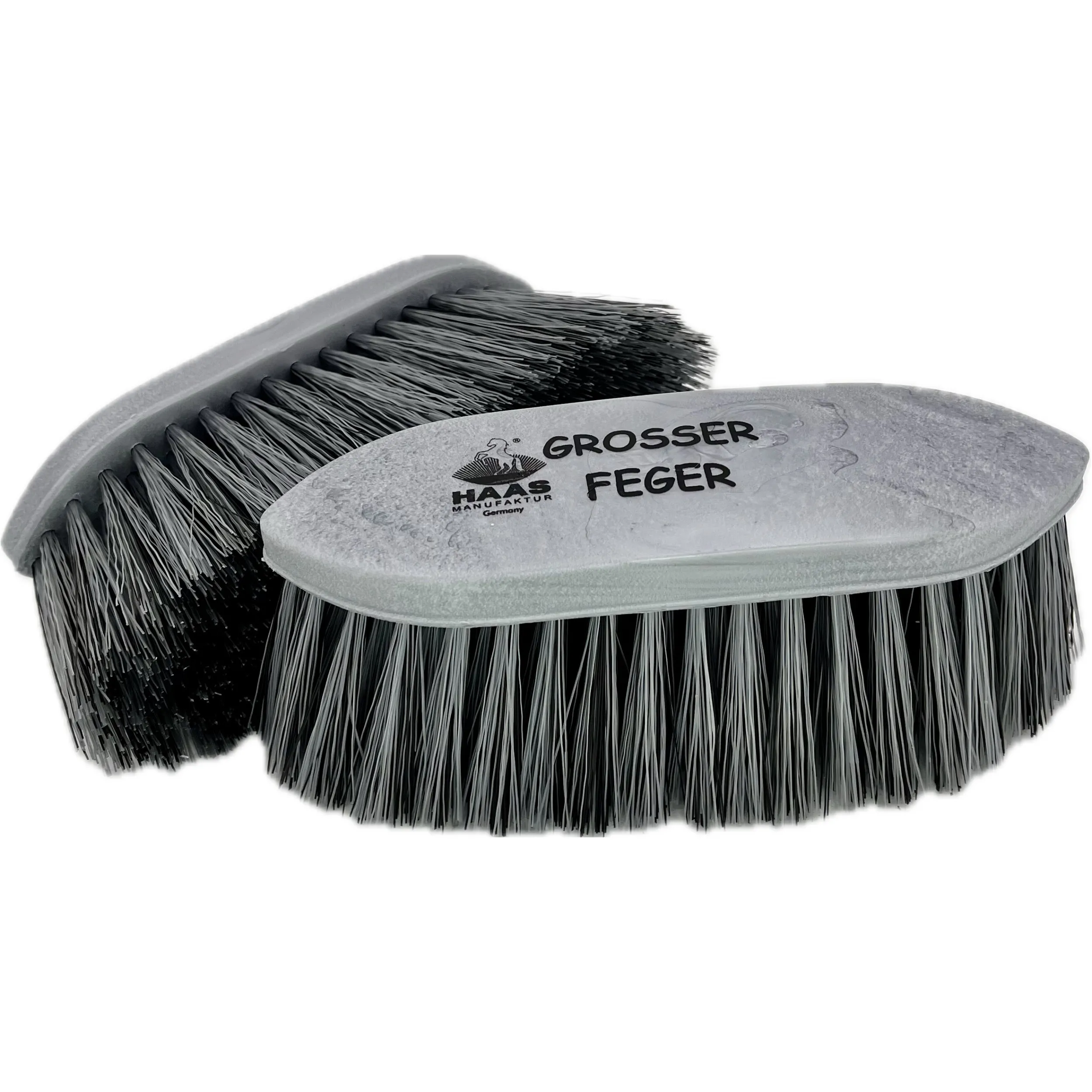 Mähnenbürste groß 8cm GROSSER FEGER silber