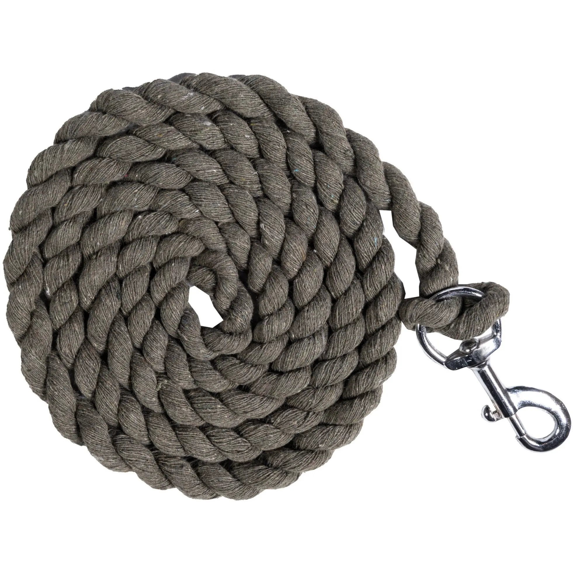 Führstrick mit Karabinerhaken COTTON olivgrün