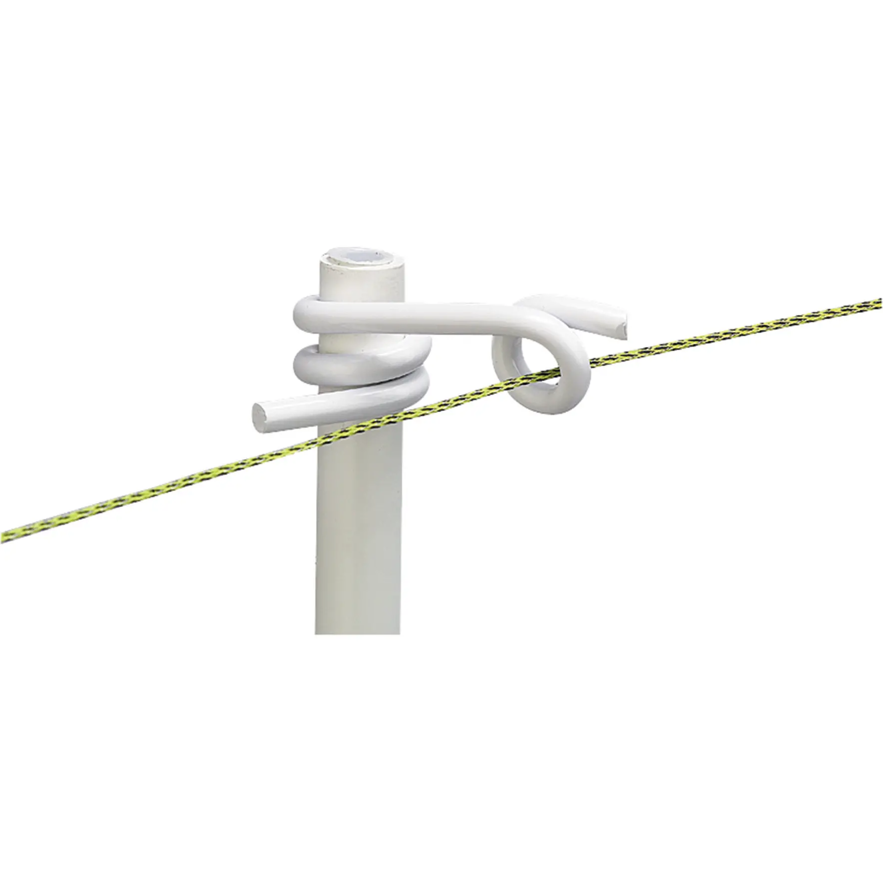 Klemmisolator für ø 12mm Pfahl weiß 50 Stk.