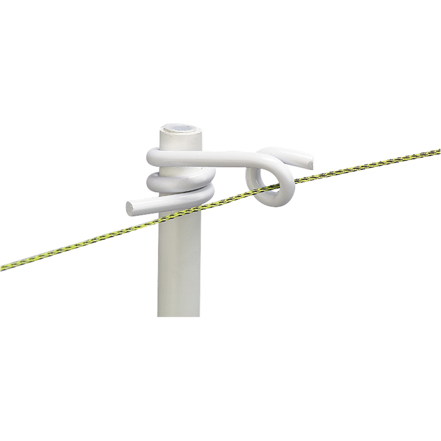 Klemmisolator für ø 12mm Pfahl weiß 50 Stk.