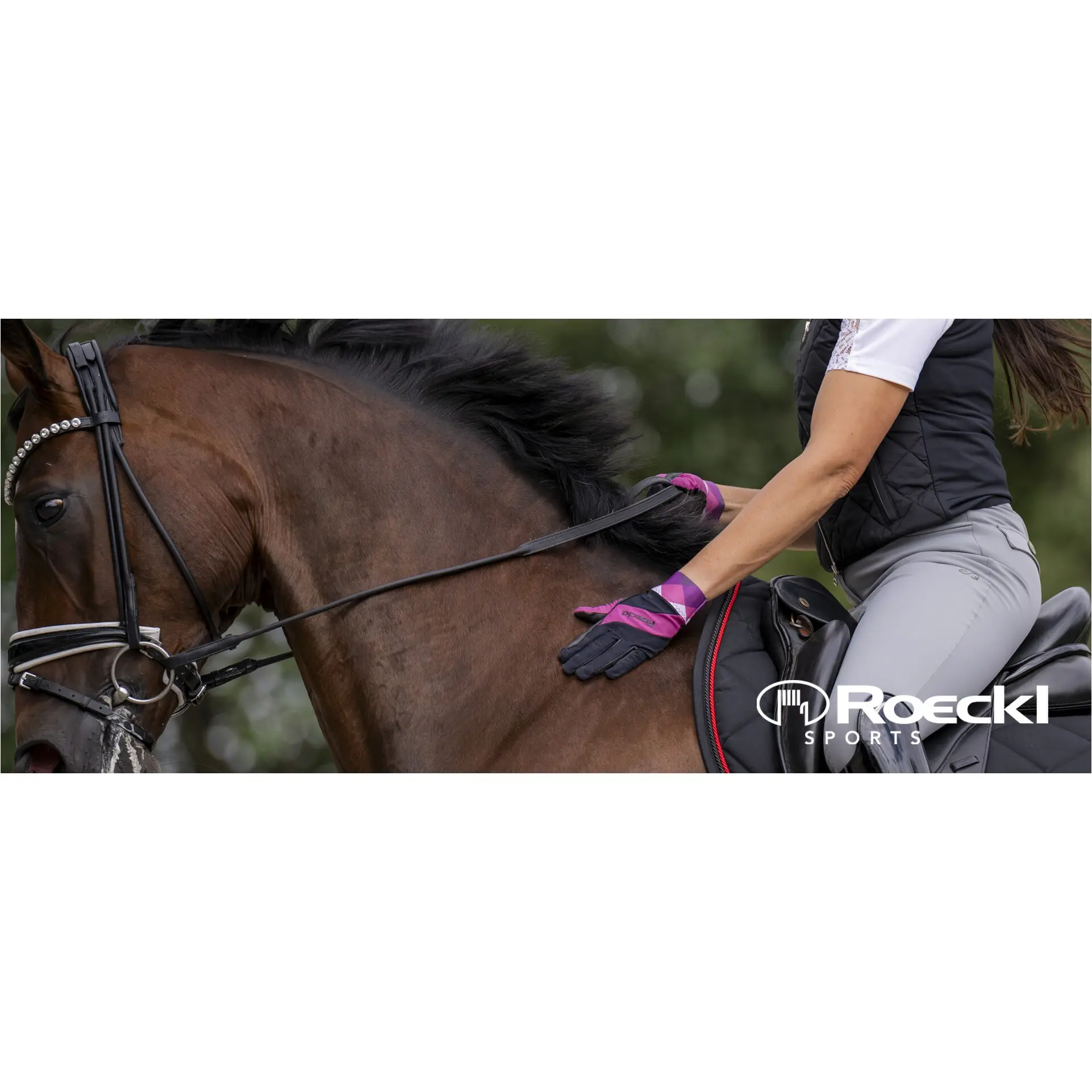 Reithandschuhe MARTINGAL black/posh pink