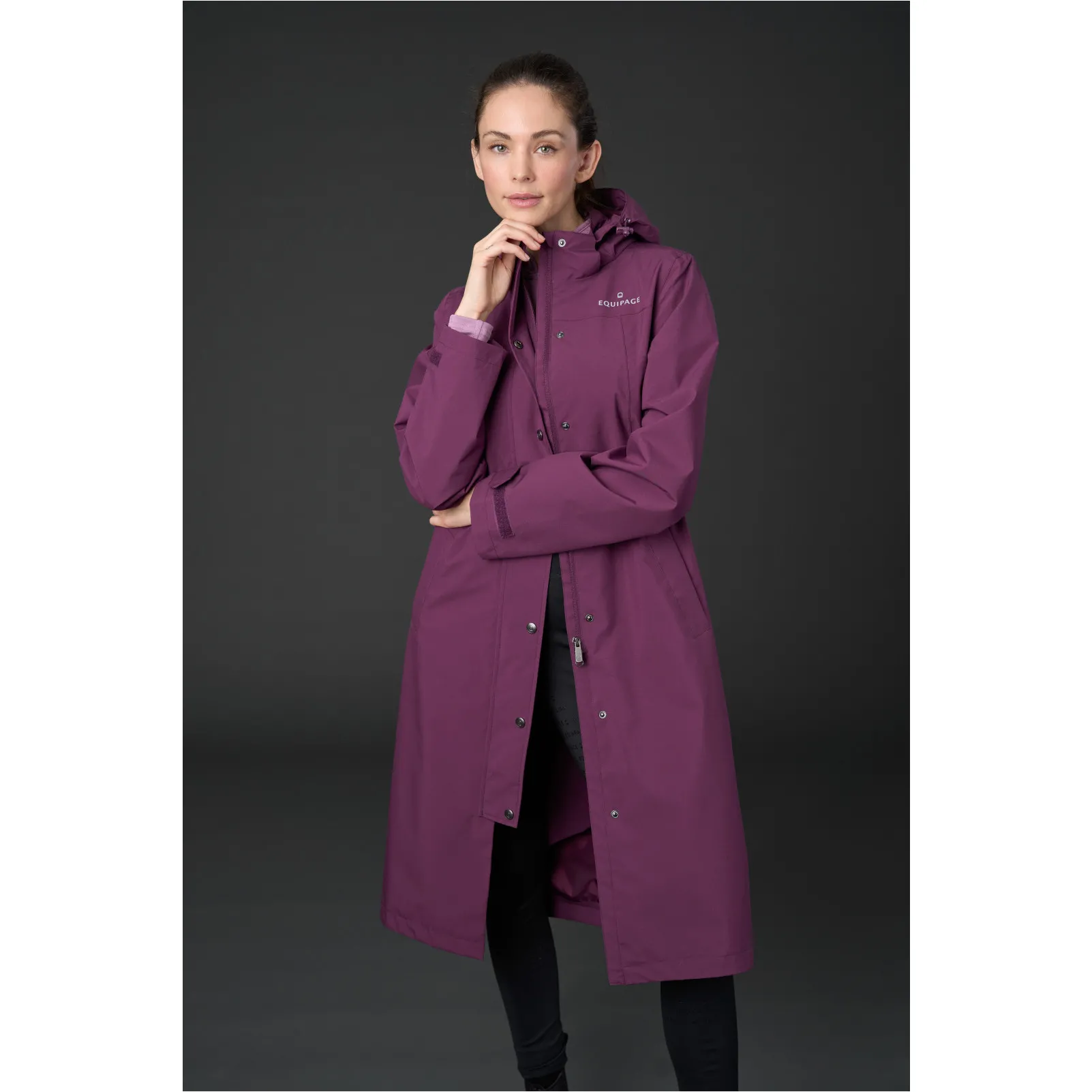 Damen Reitregenmantel HEAVEN italian plum