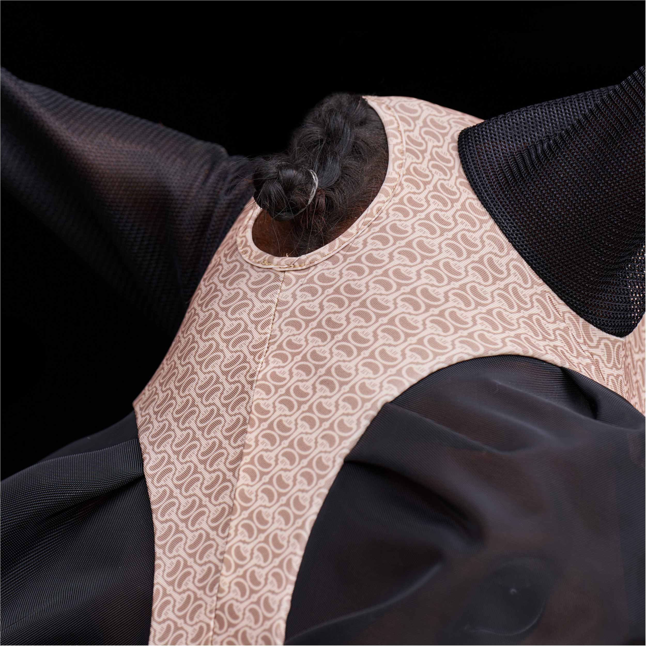 Fliegenmaske HVPNena PRINT champagne