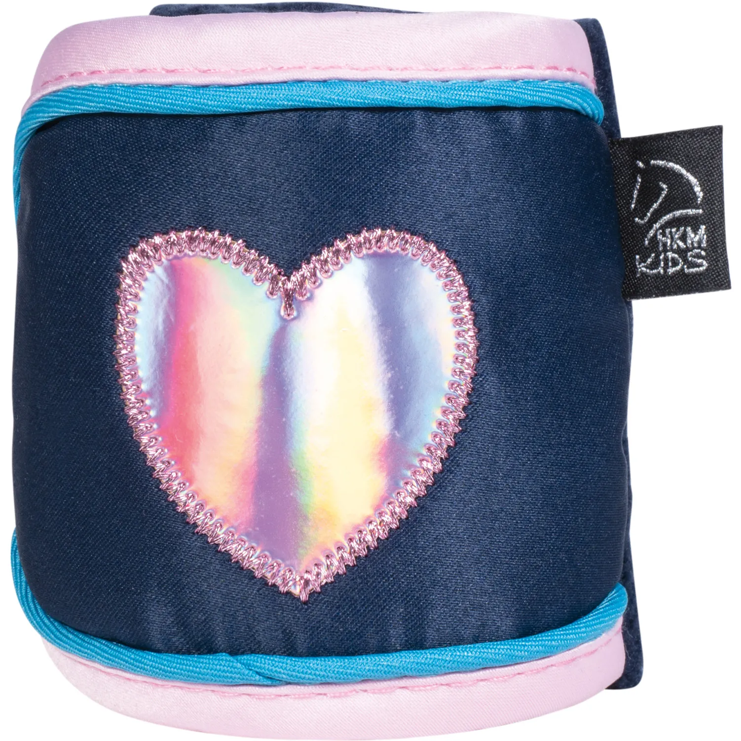 Fleecebandagen (4er Set) FUNNY HORSES HEARTS dunkelblau