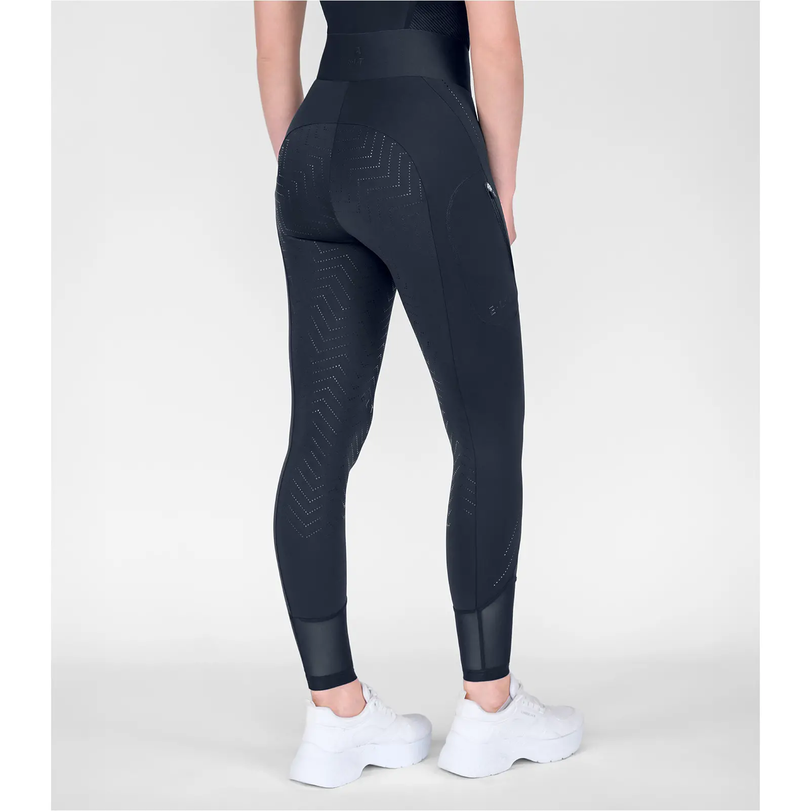Sommer Damen Reitleggings Silikon Vollbesatz PIA tiefblau