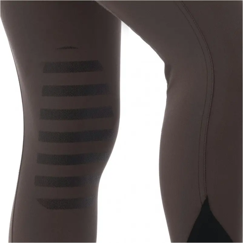 Damen Reithose Silikon Kniebesatz SAFIR braun/schwarz