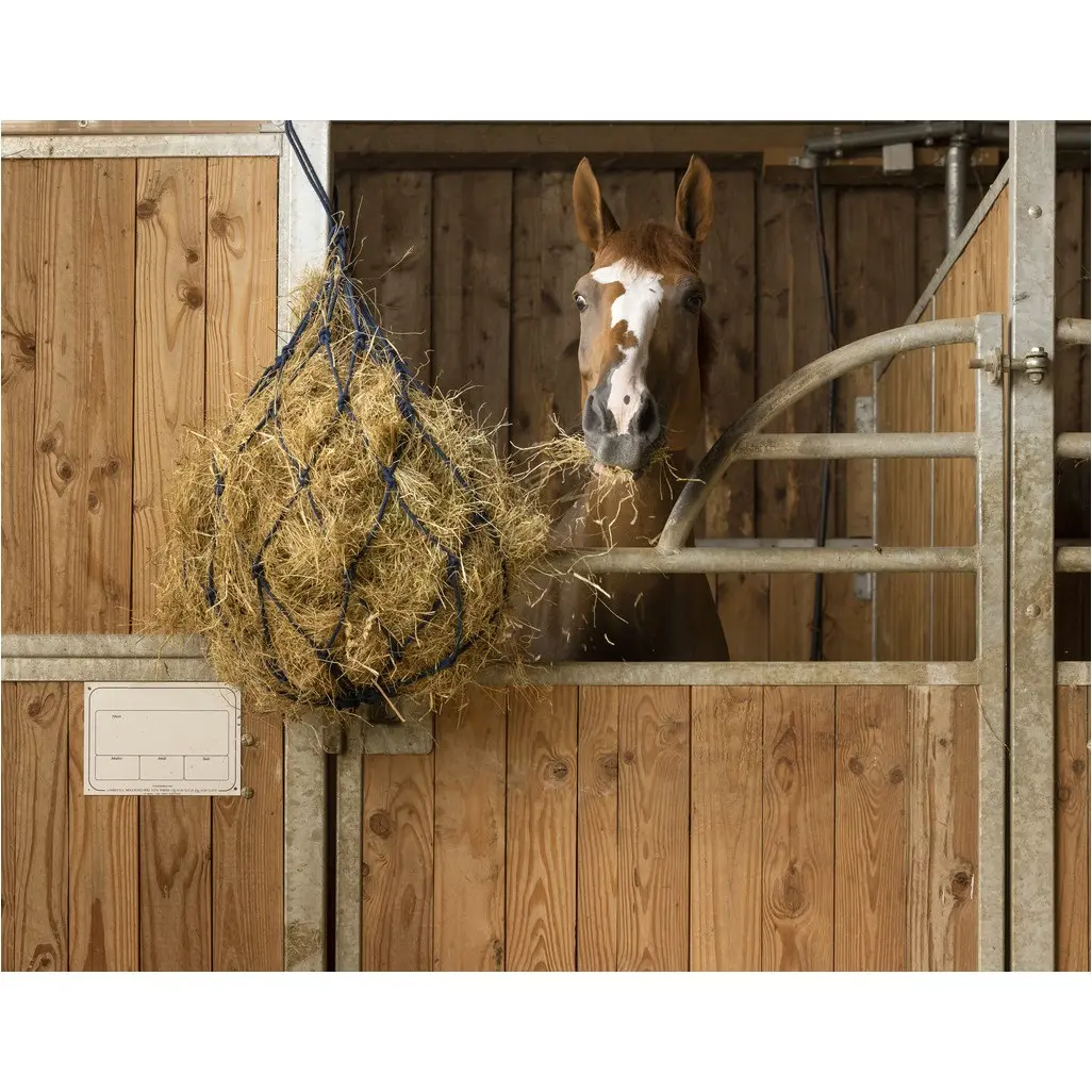 Baumwollheunetz mit Ringen blau L 105cm Baumwollheunetz mit Ringen blau L 105cm