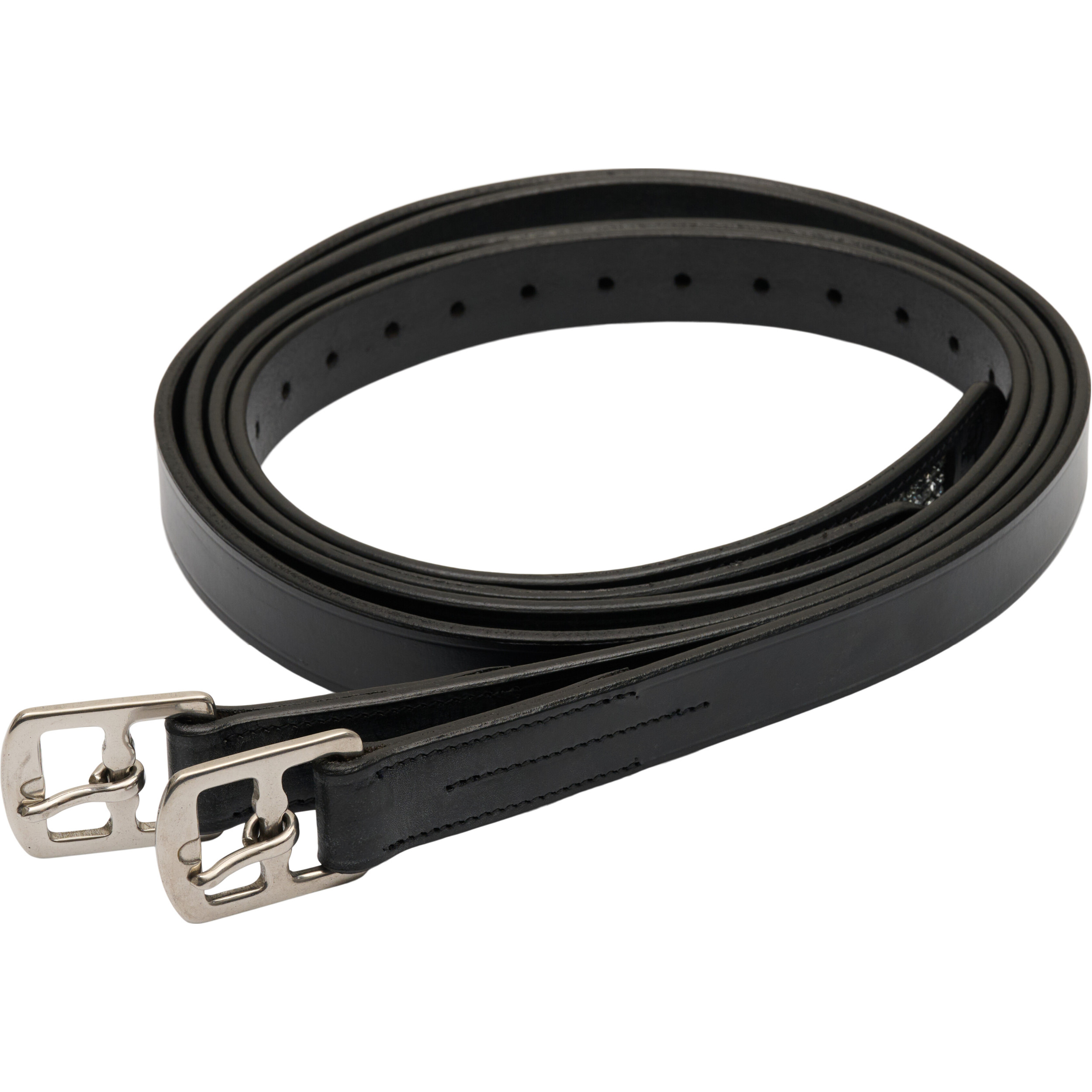 Steigbügelriemen GLITTER schwarz/silber