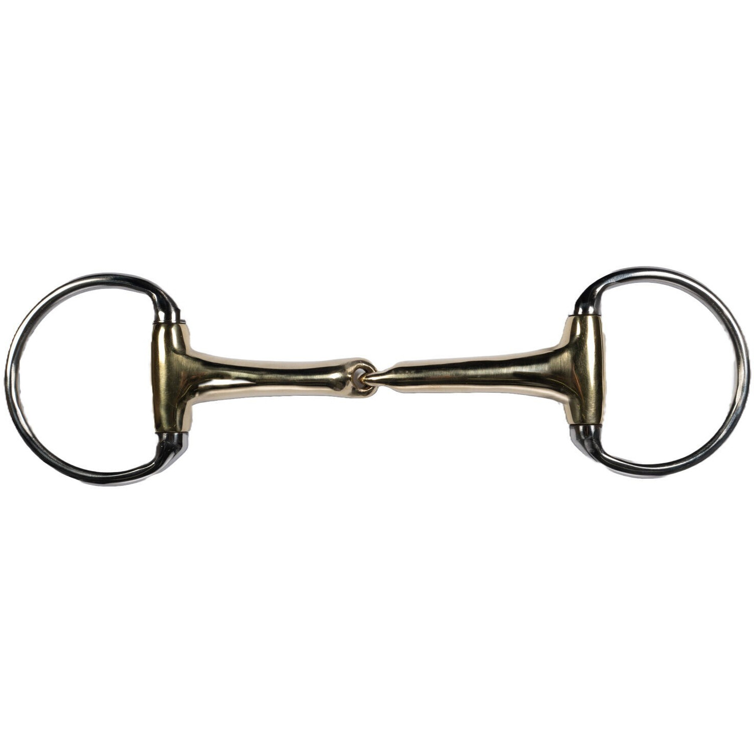 Olivenkopfgebiss einfach gebrochen SOFT CONTACT Edelstahl/Argentan 14mm 