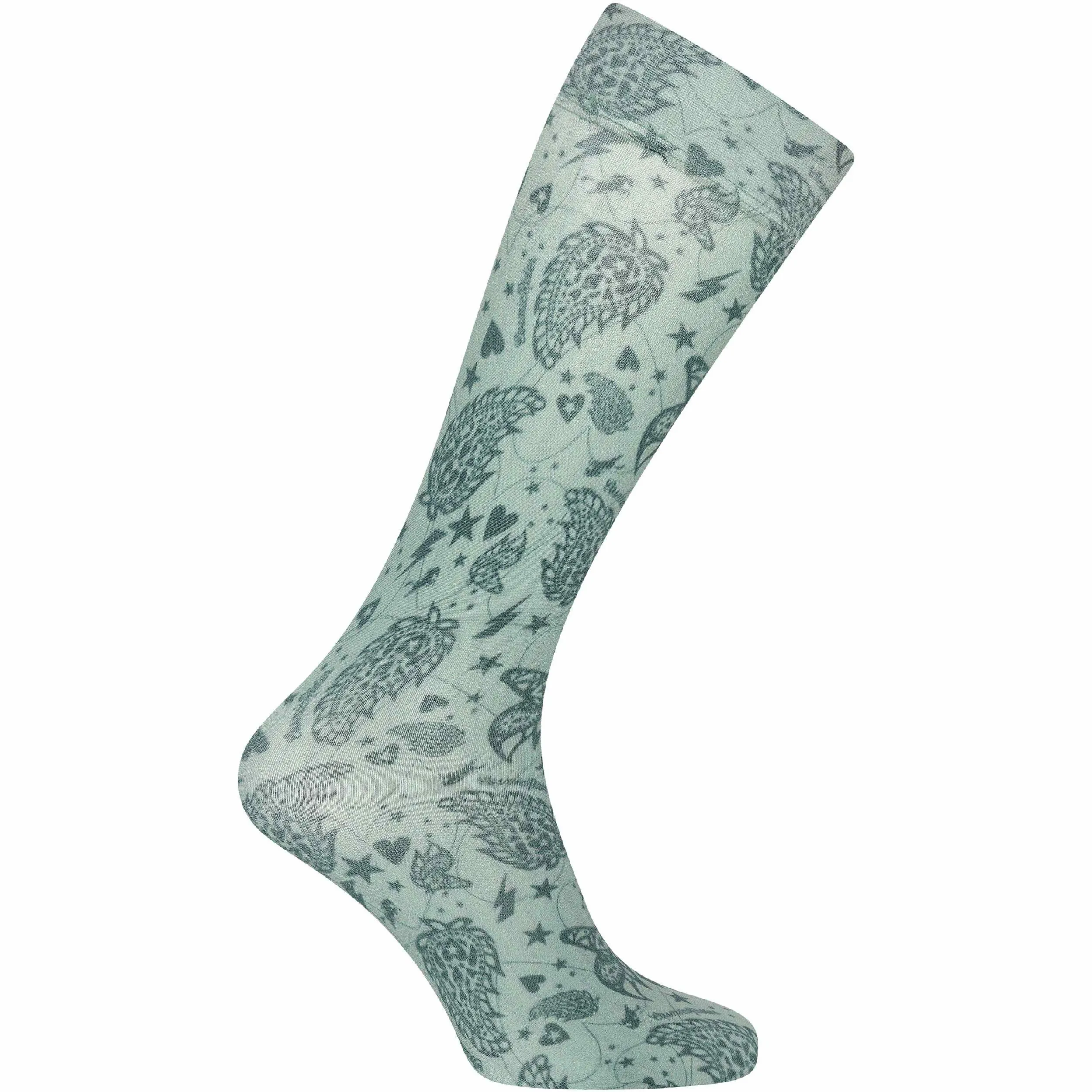 Damen Stiefelsocken IRHCosmic Colorful sage green