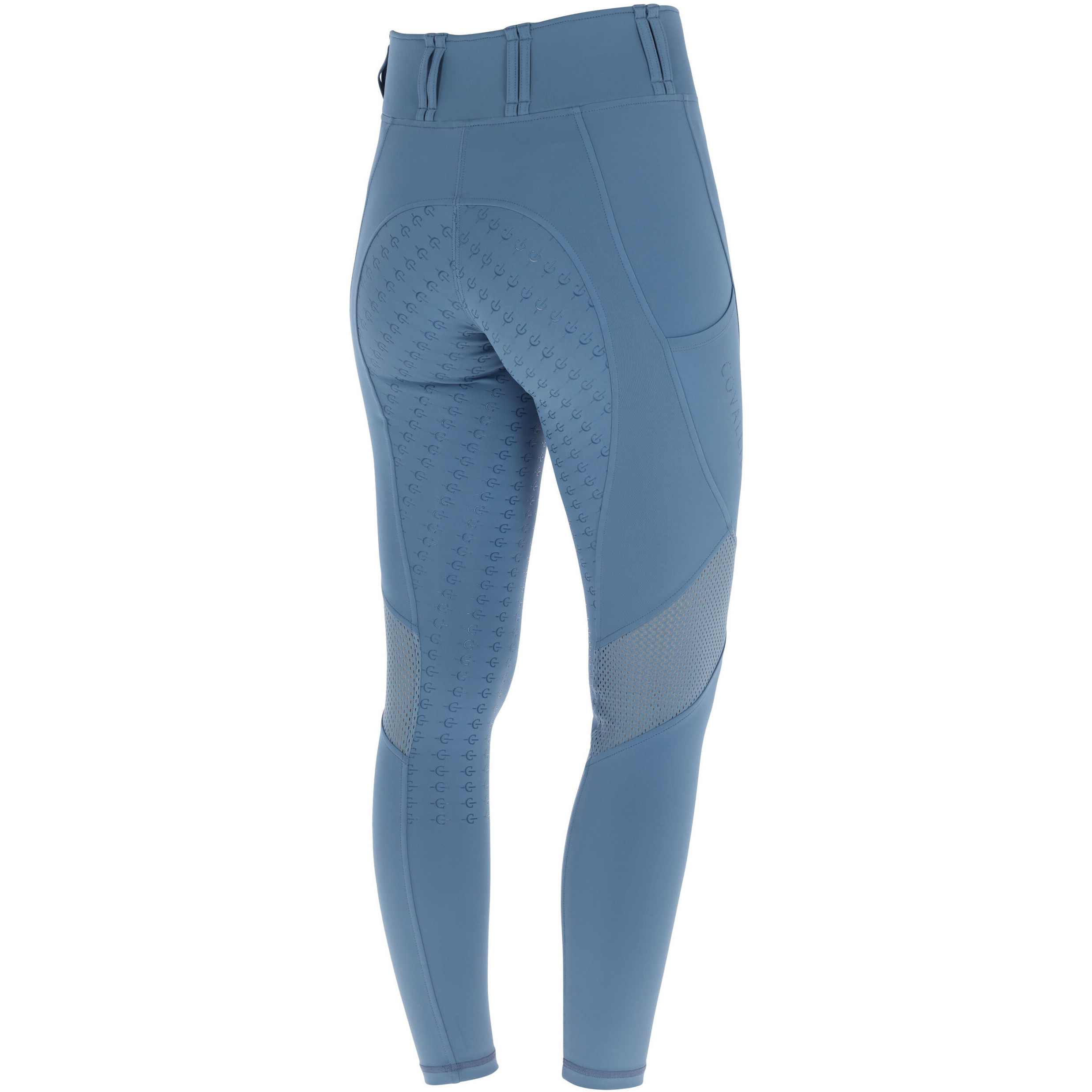 Damen Reitleggings Silikon Vollbesatz Mesh F/S 2026 smoked blue