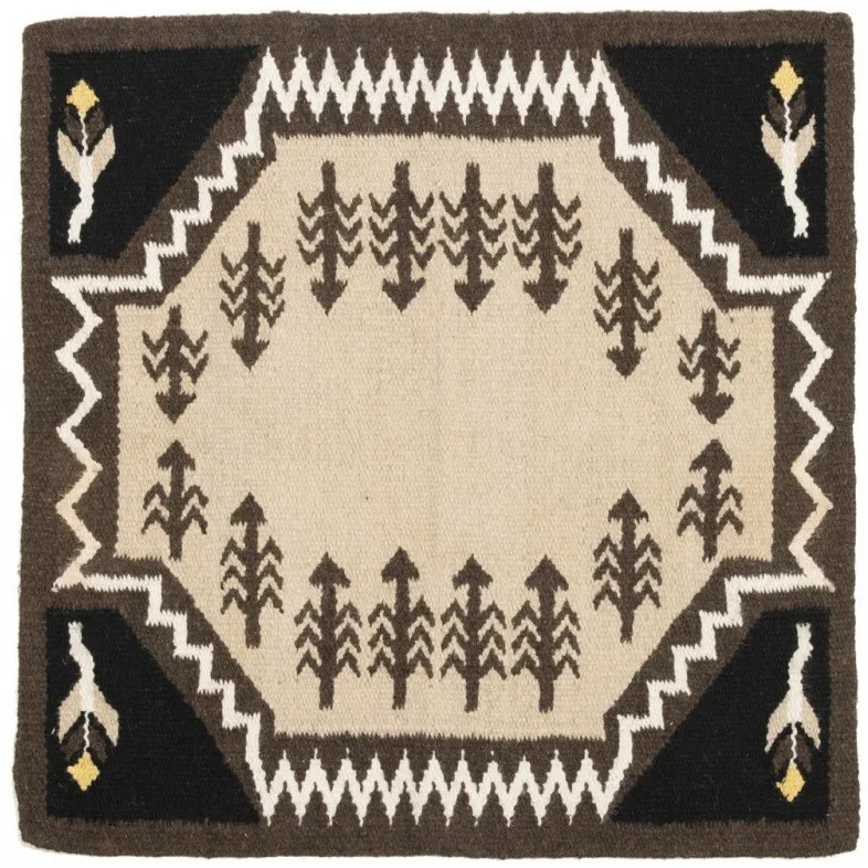 Westernpad by Franck Perret SIOUX braun/beige 86x91cm