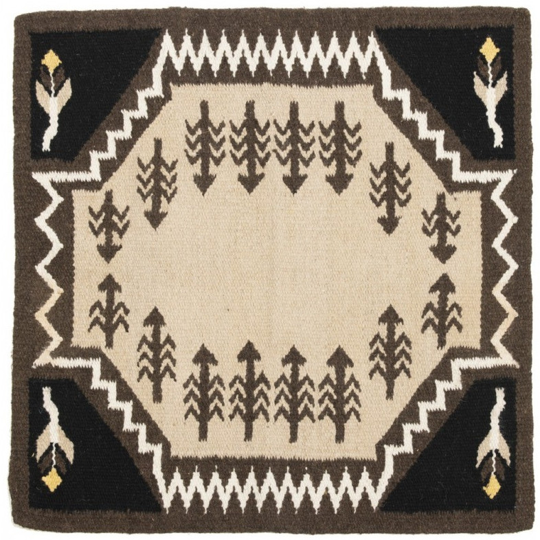 Westernpad by Franck Perret SIOUX braun/beige 86x91cm