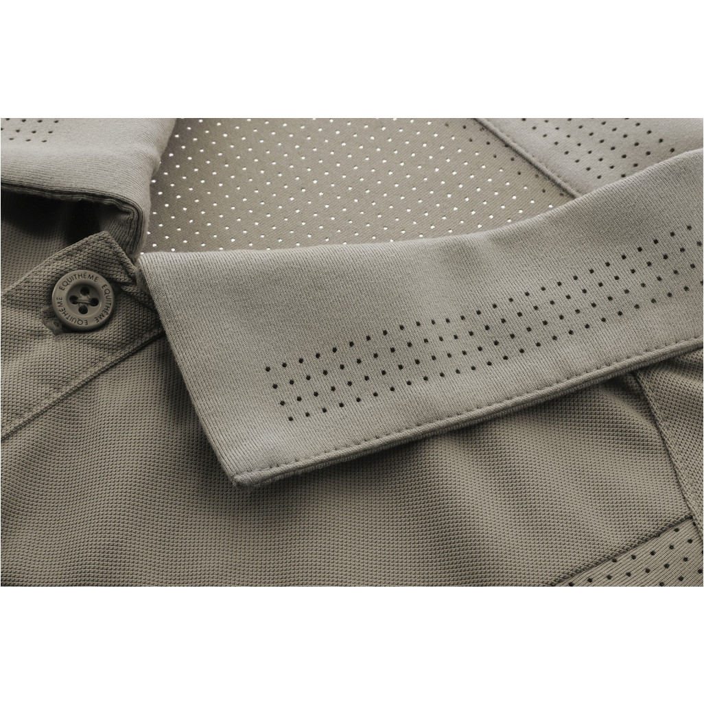 Herren Poloshirt ERIC mit Mesheinsätzen taupe
