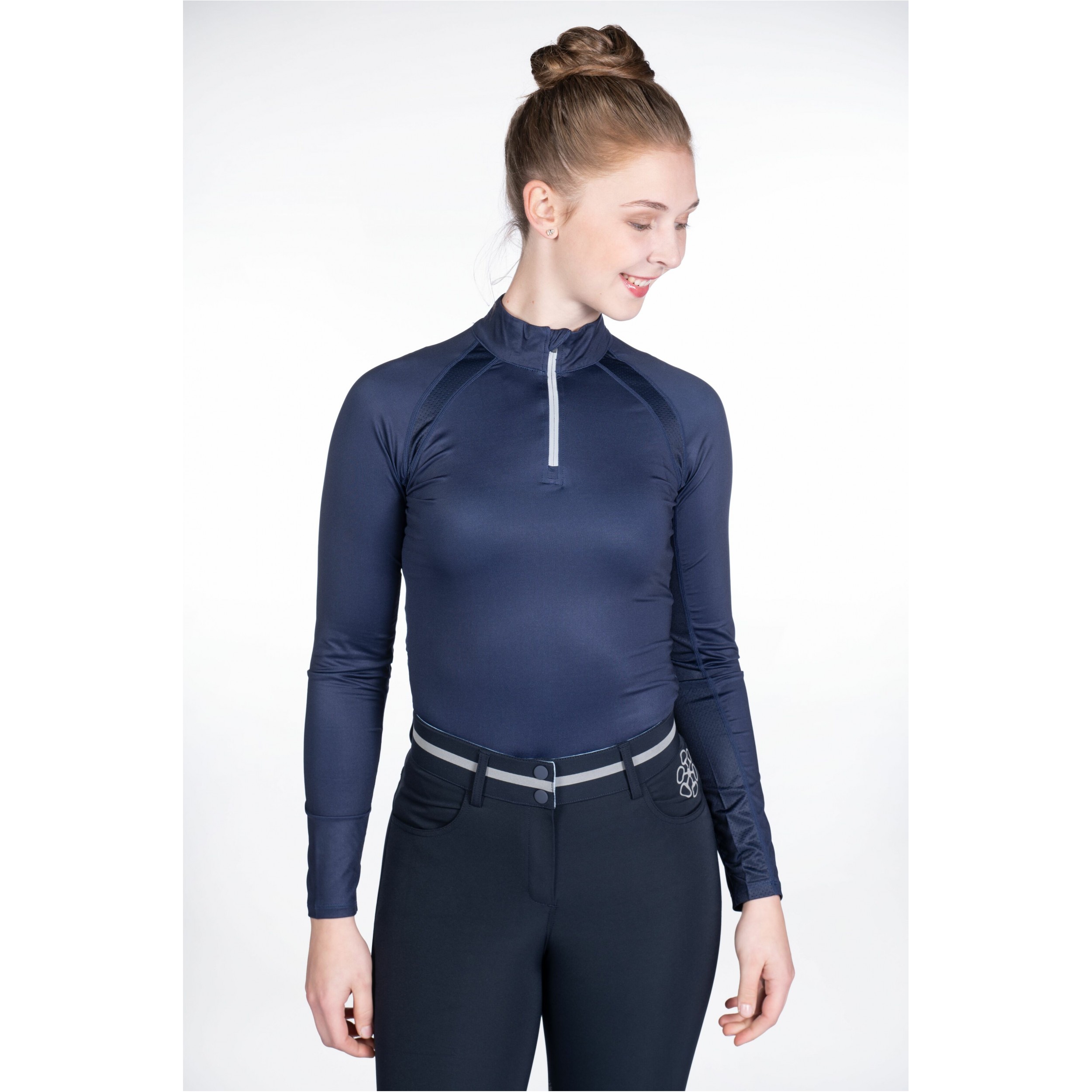 Damen Funktionsshirt Langarm BLOOMSBURY dunkelblau