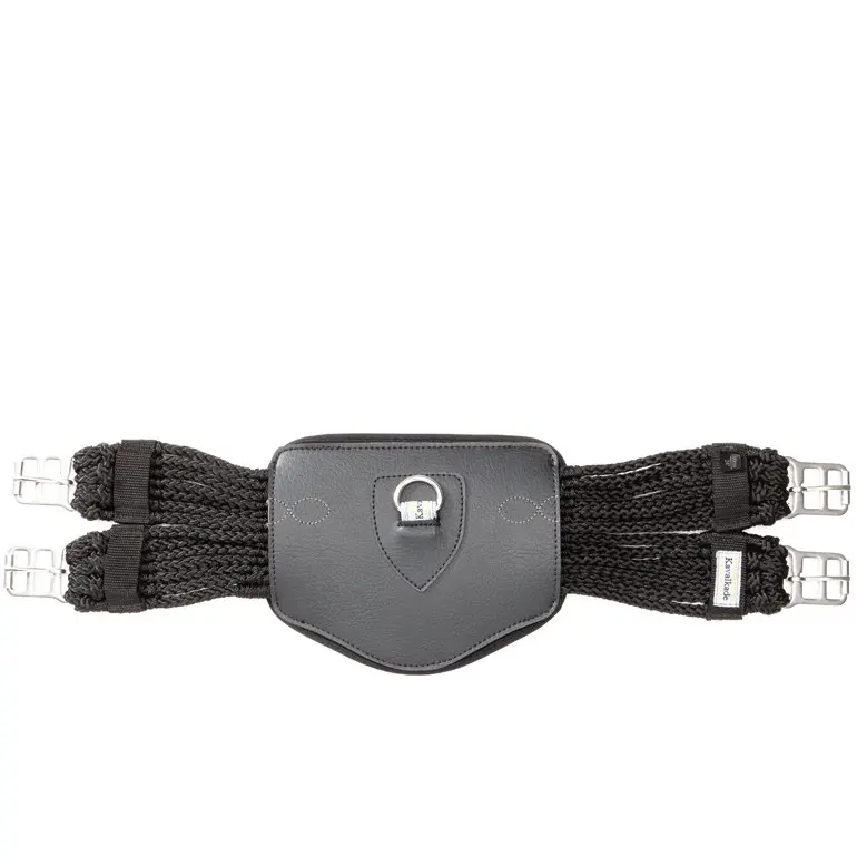Bauchplatte für Schnurengurt ROPE schwarz