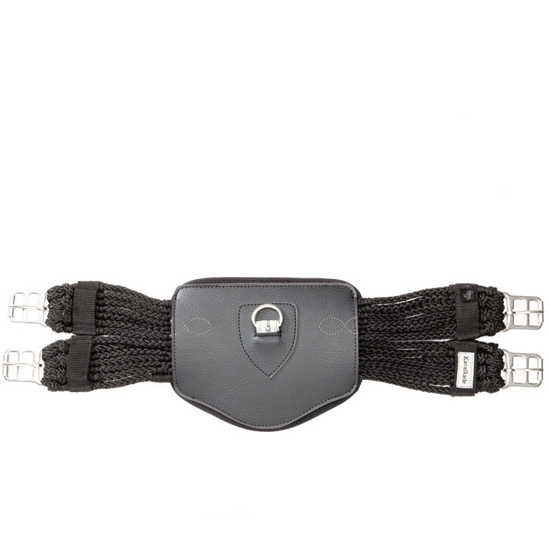 Bauchplatte für Schnurengurt ROPE schwarz