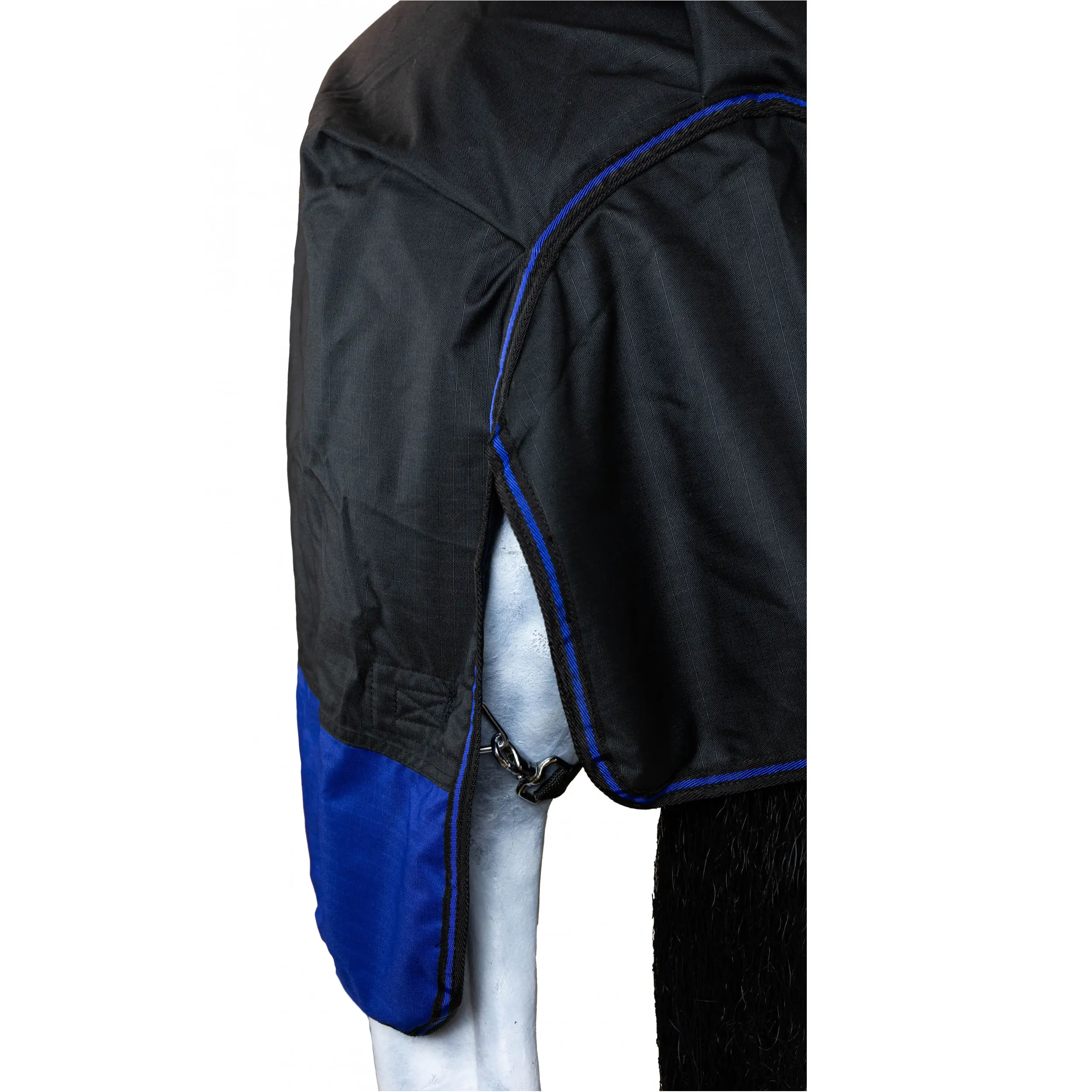 Winterdecke High Neck 300g Füllung 600D BASICLINE schwarz/royalblau