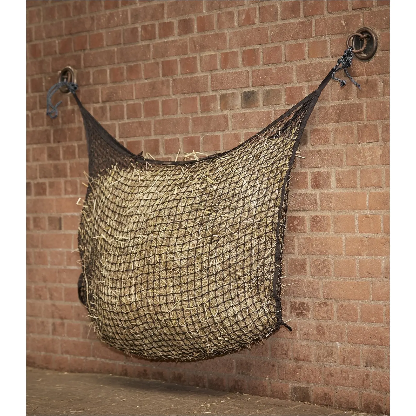 Heunetz engmaschig rechteckig schwarz 120x90cm