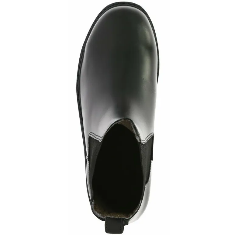 Reitstiefeletten mit Stahlkappe SAFETY Rindsleder schwarz
